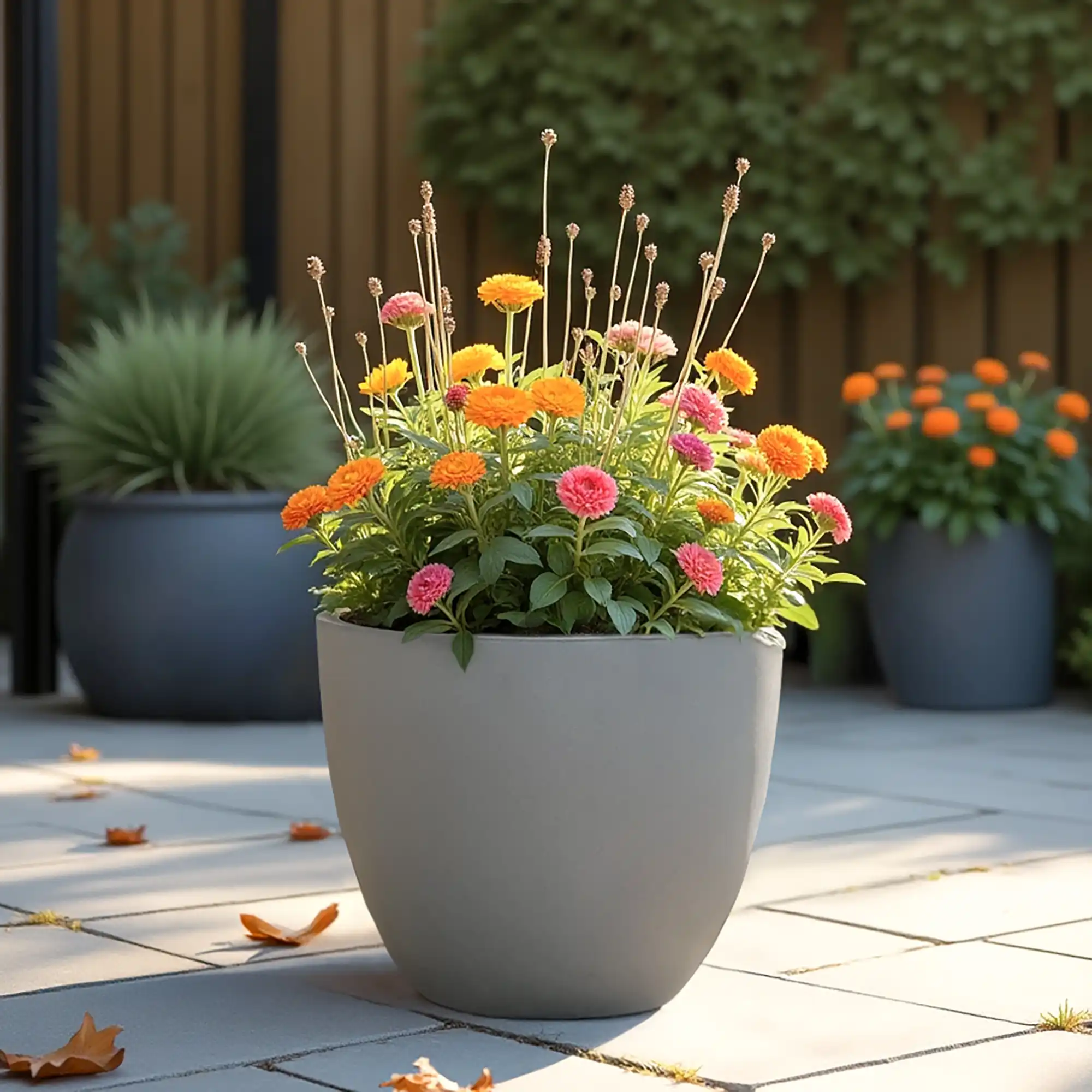 IDEALIST Lite Contemporary Light Concrete Egg Planter