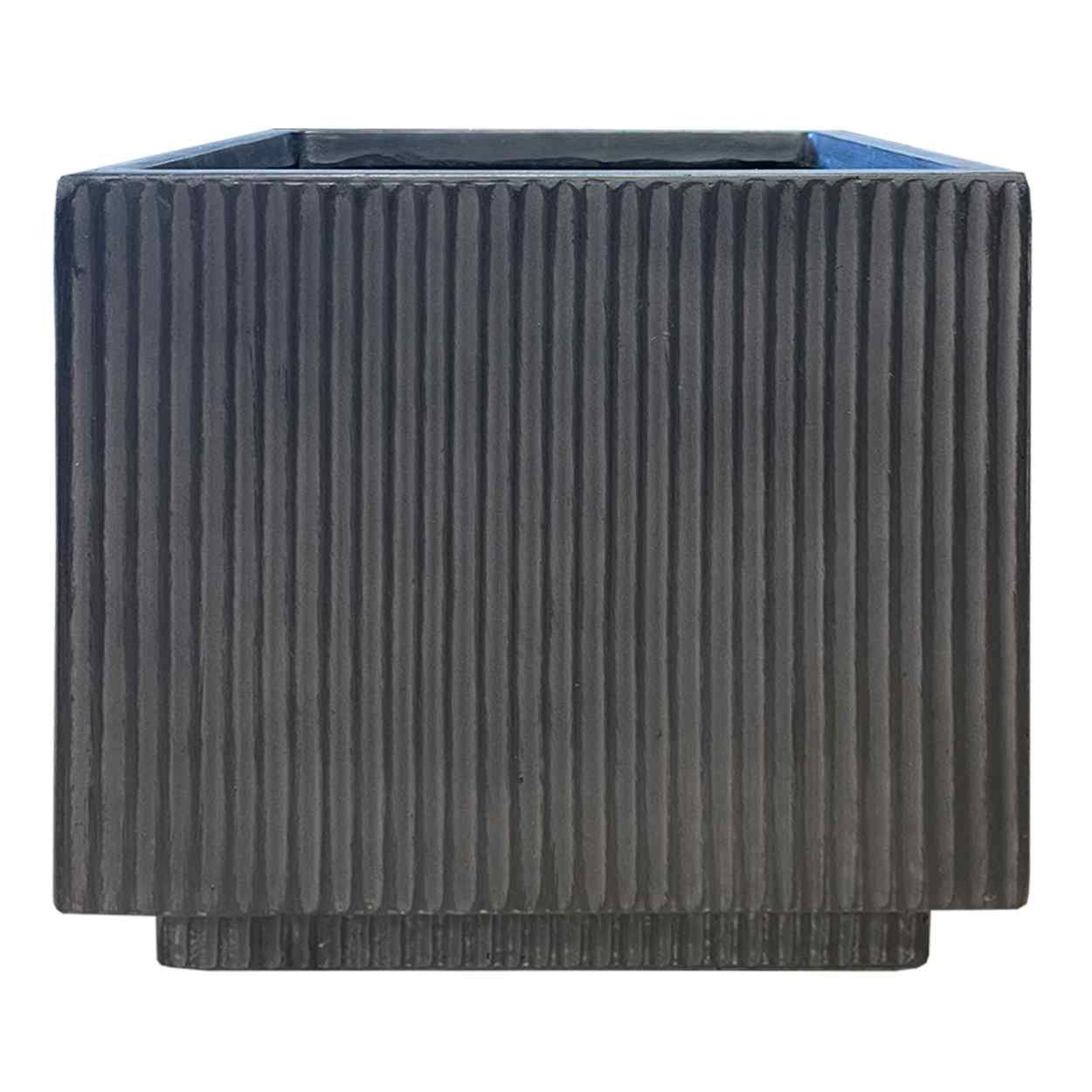 IDEALIST Lite Vertical Ribbed Square Effect Outdoor Planter