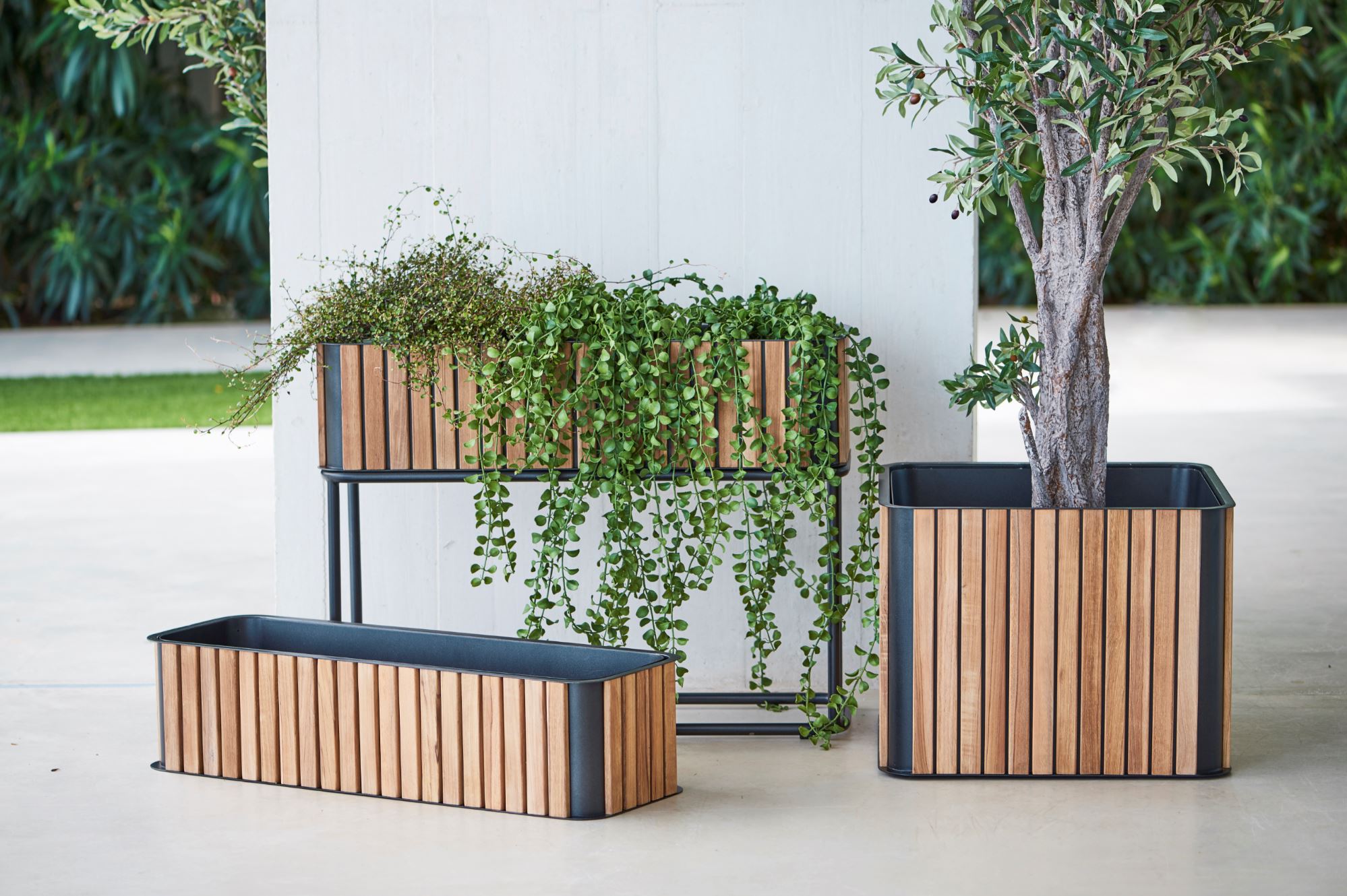 How to use large outdoor planters?