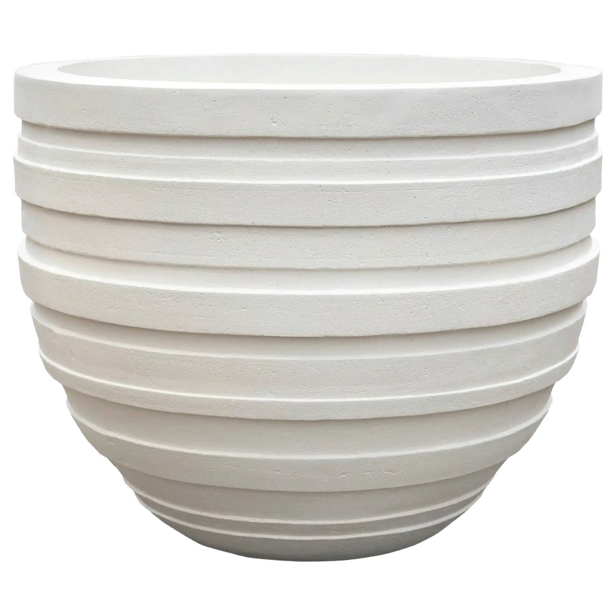 Polystone Ribbed Planter | Indoor and Outdoor Plant Pot