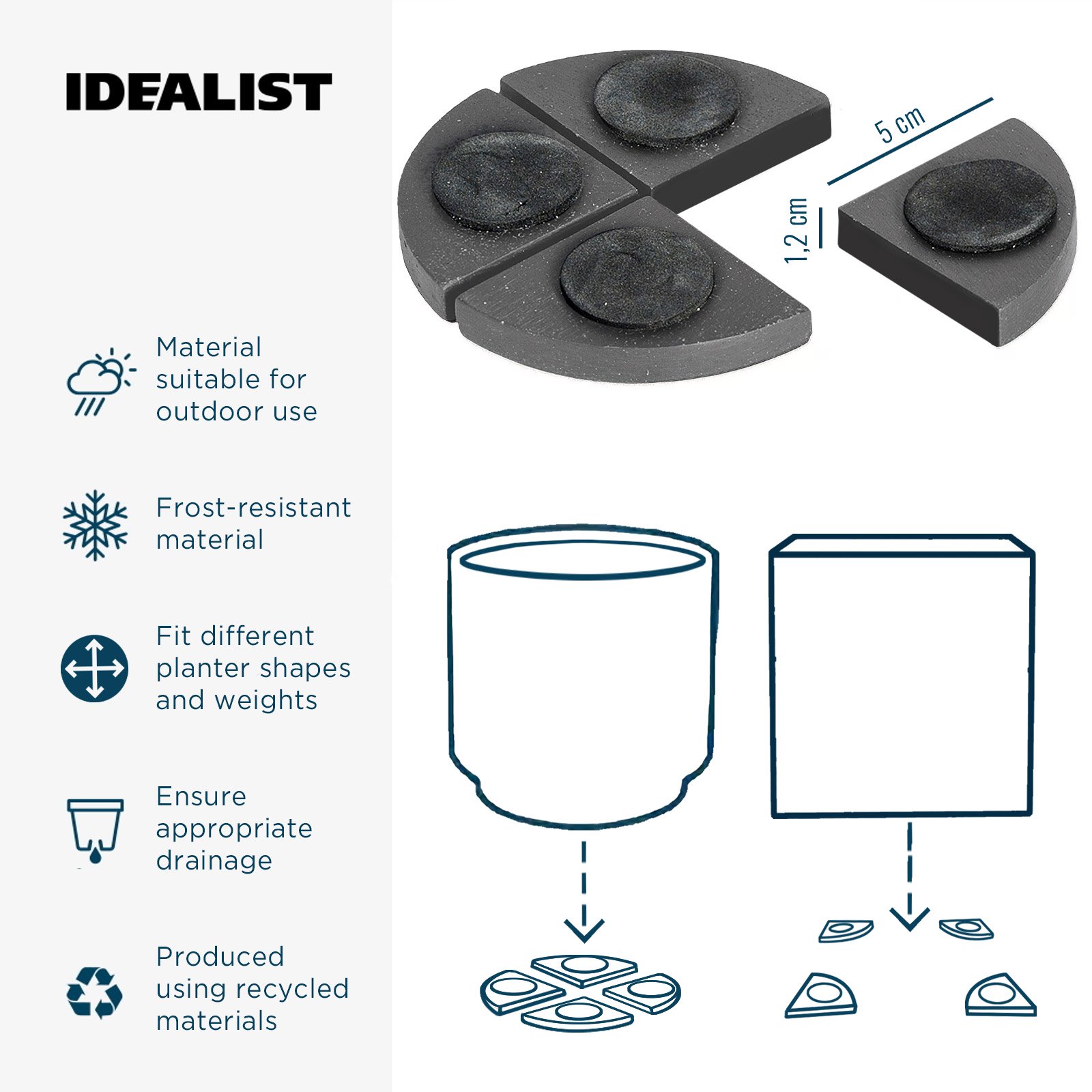 Fiberstone Pot Feet
