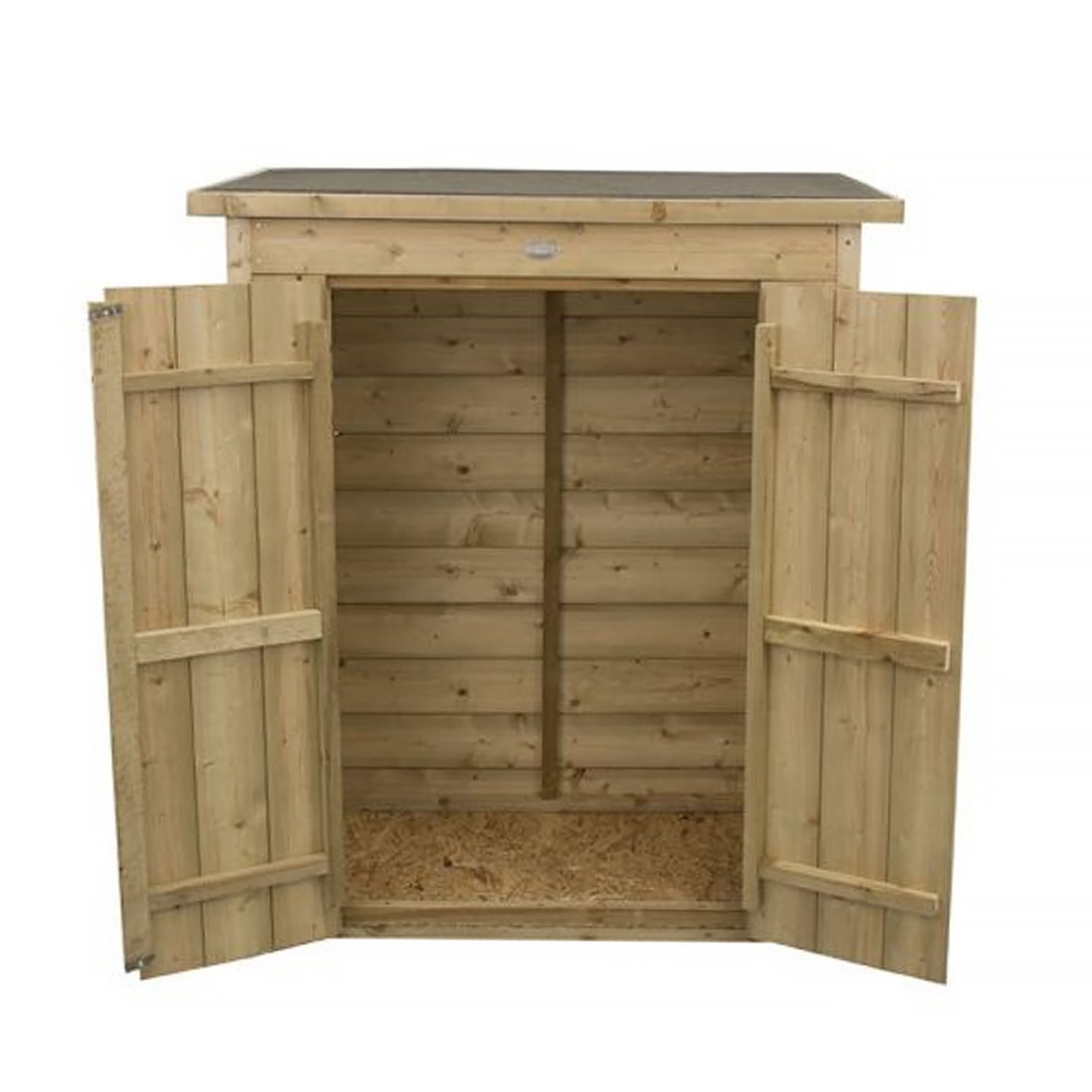 Outdoor Pressure Treated Wooden Shiplap Pent Garden Store by Forest Garden