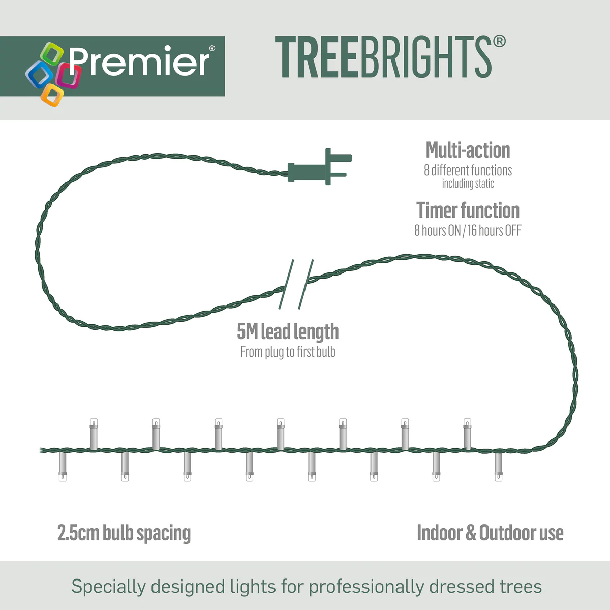 Multi Action TREEBRIGHTS Christmas Lights