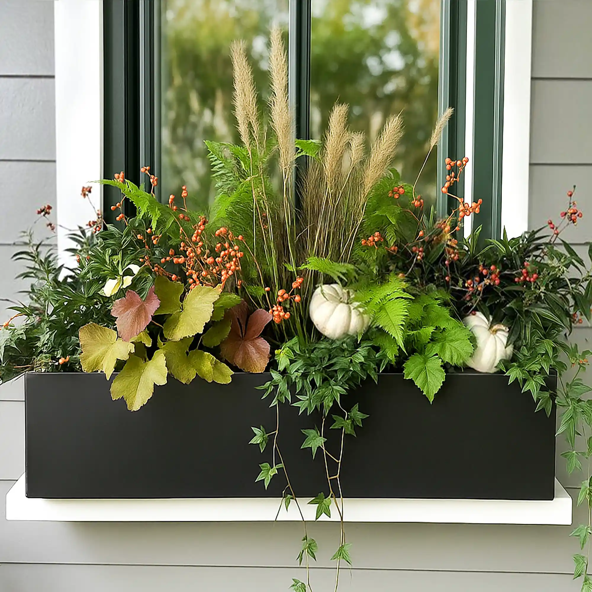 IDEALIST Lite Window Box Light Concrete Planter