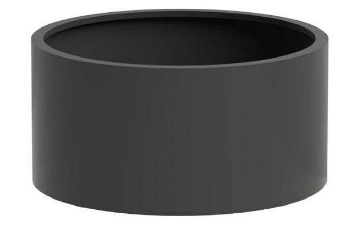 Sydney Outdoor Aluminum Round Planter