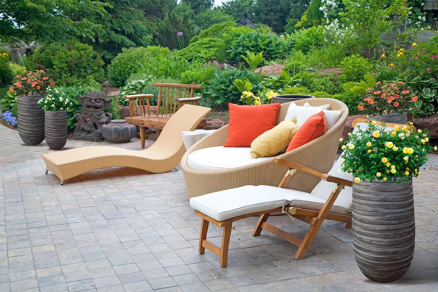 IDEALIST Lite Row Light Concrete Vase Elegant Planter