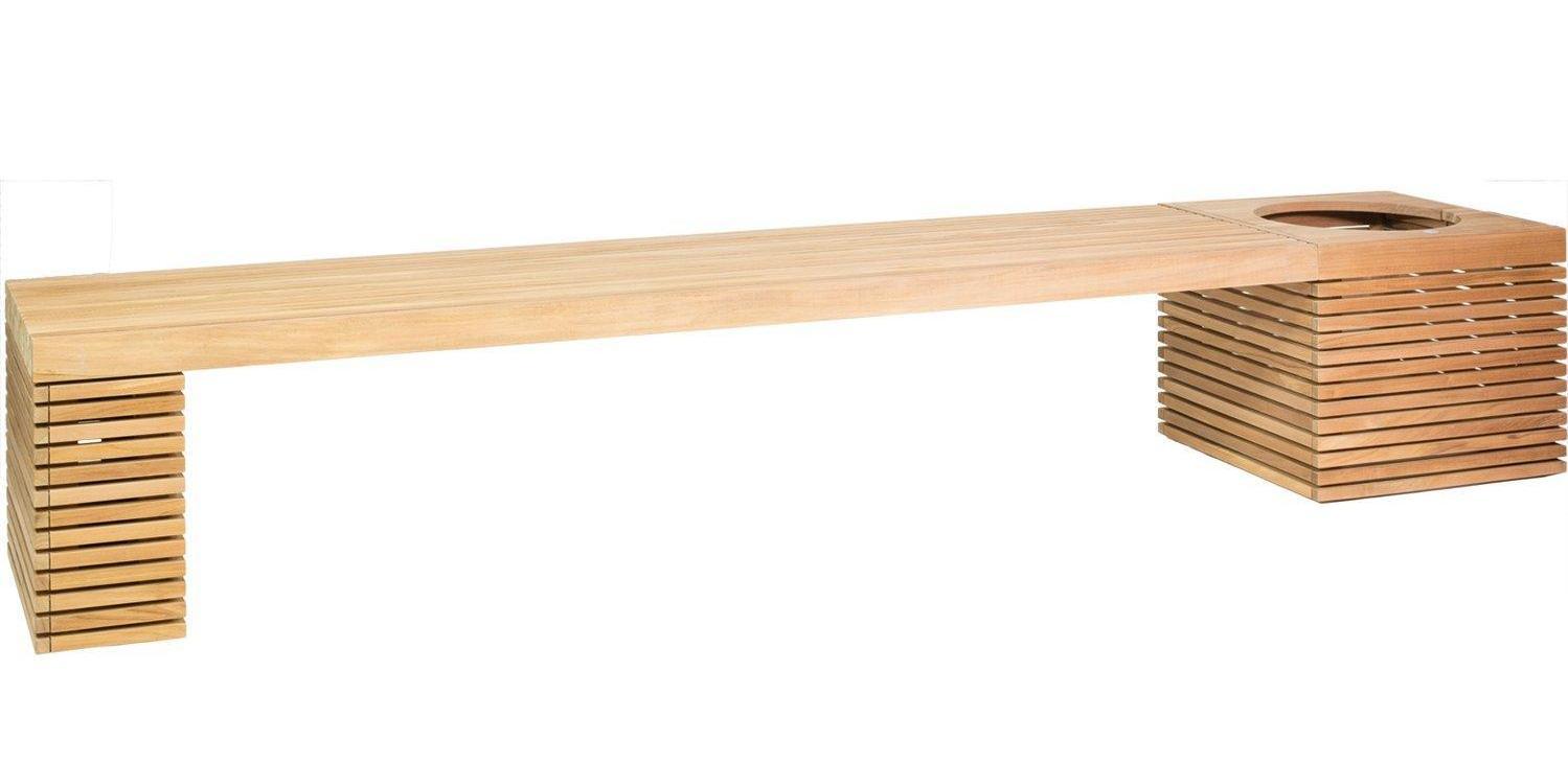 Modulo seat combination Set C Square Wood Planter