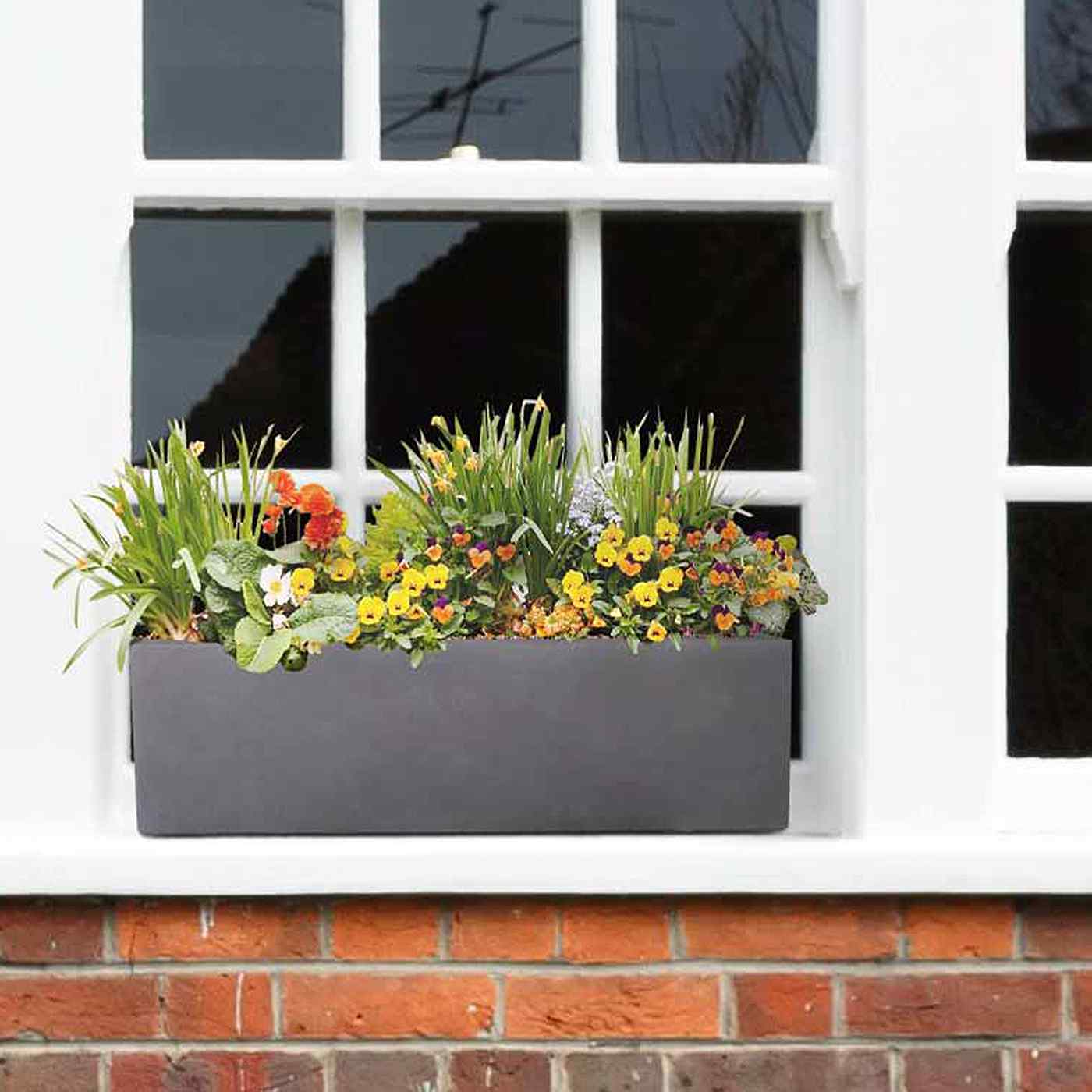 IDEALIST Lite Window Box Light Concrete Planter