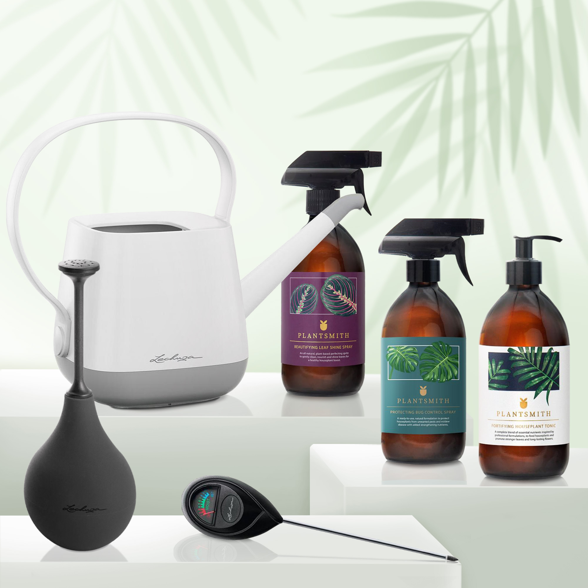 Houseplant Maintenance Kit Gift Set - LECHUZA Accessories and Plantsmith Spray 