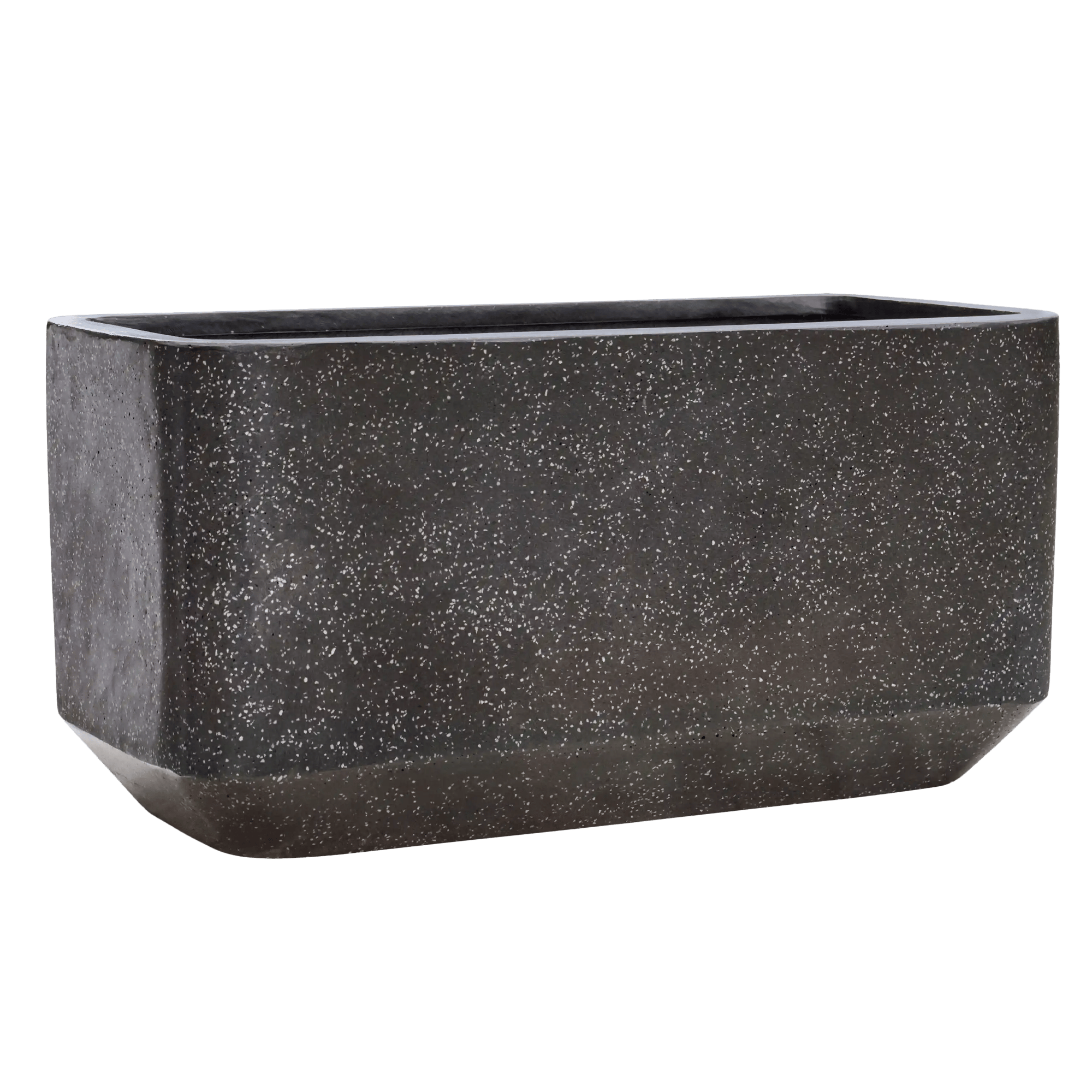 Terrazzo Fiberstone Large Trough Planter | Indoor and Outdoor Plant Pot