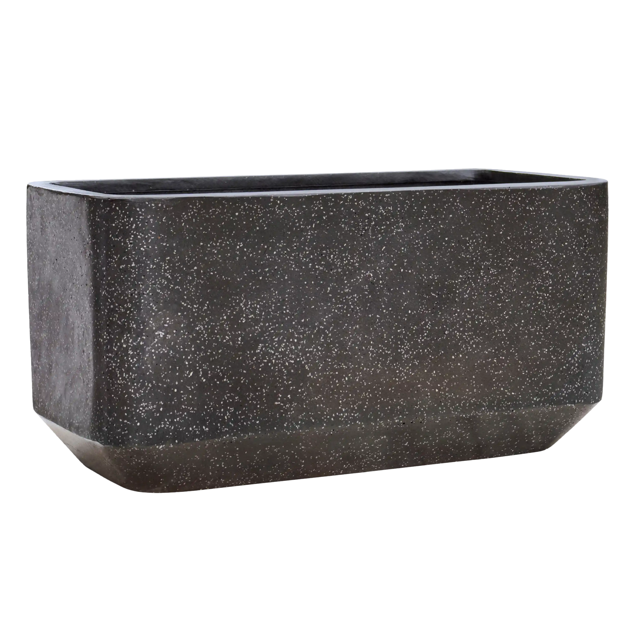 Terrazzo Fiberstone Large Trough Planter | Indoor and Outdoor Plant Pot