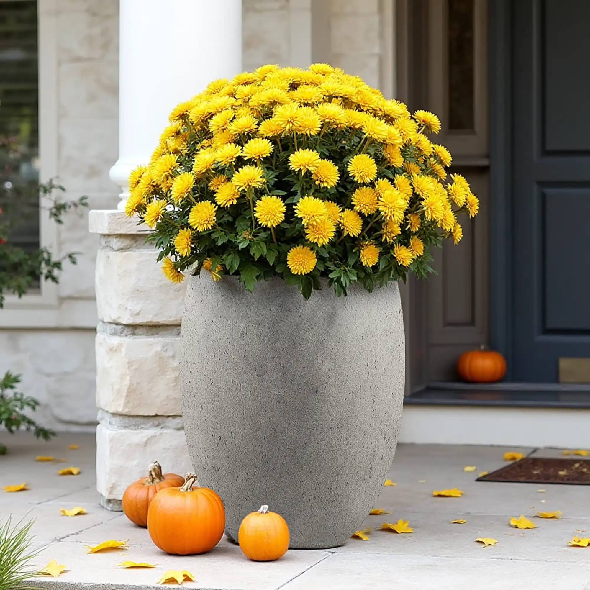 Grigio Tall Balloon Natural-Concrete Planter