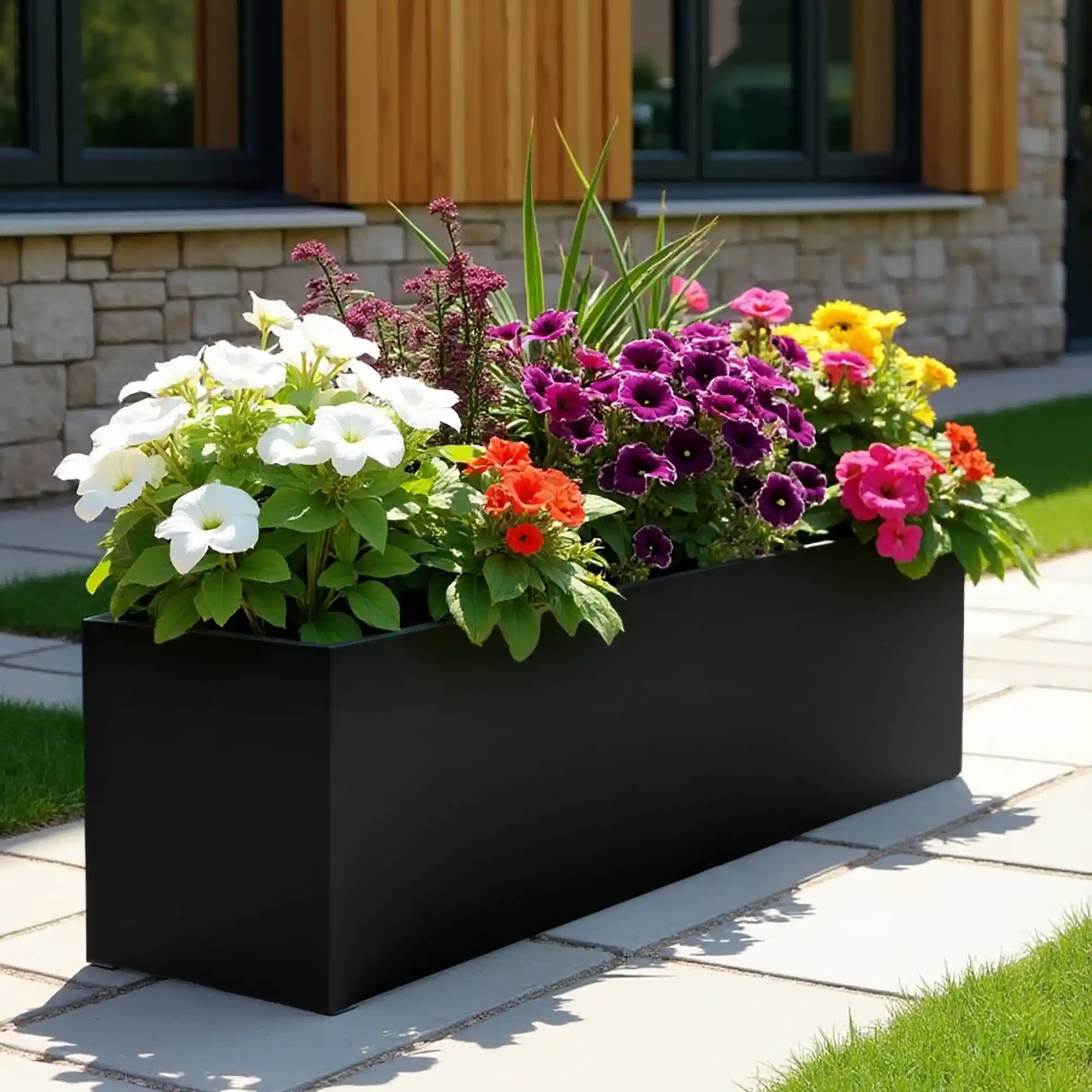 AXIS Trough Outdoor Fiberglass Planter