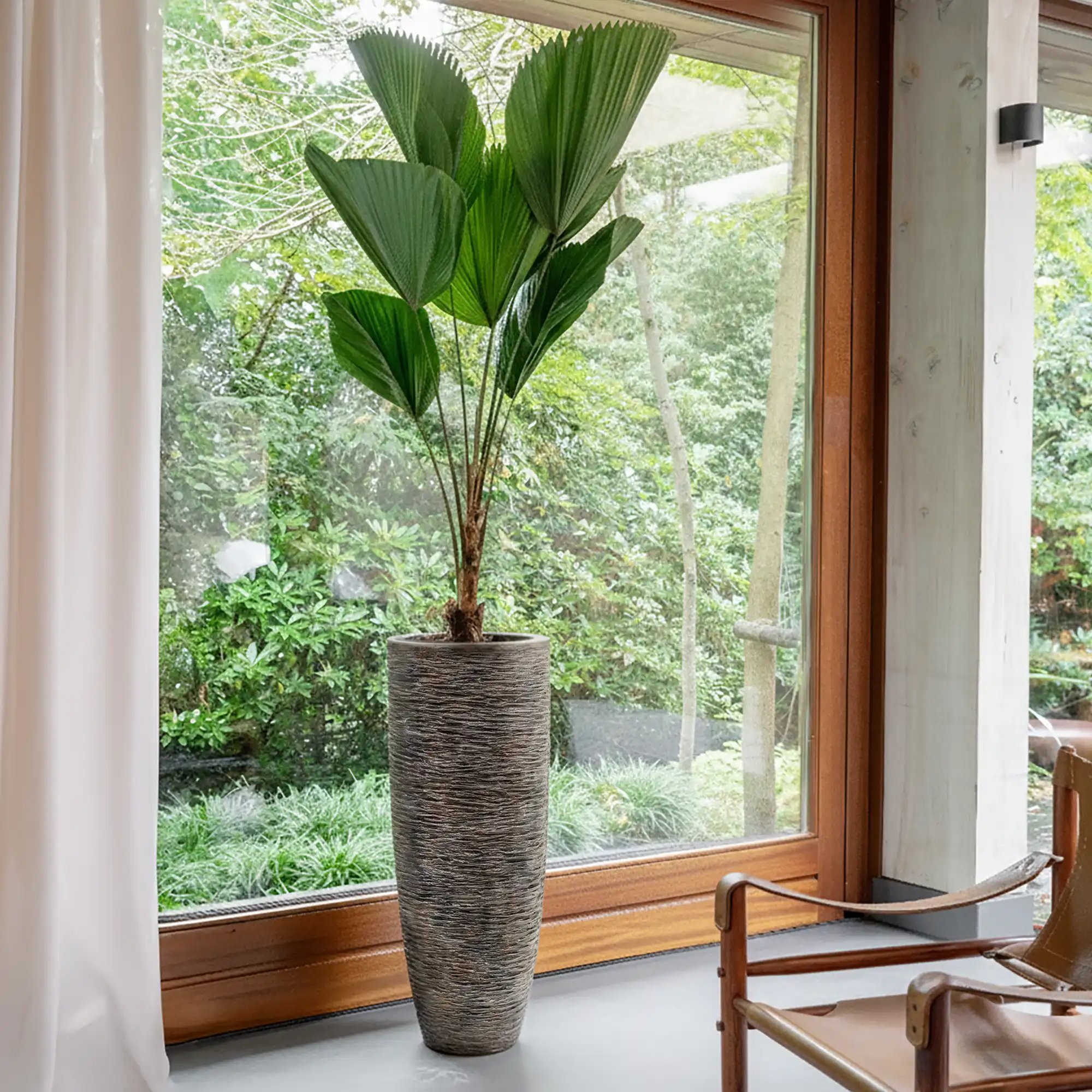 Luxe Lite Universe Wrinkle Tall Indoor Planter