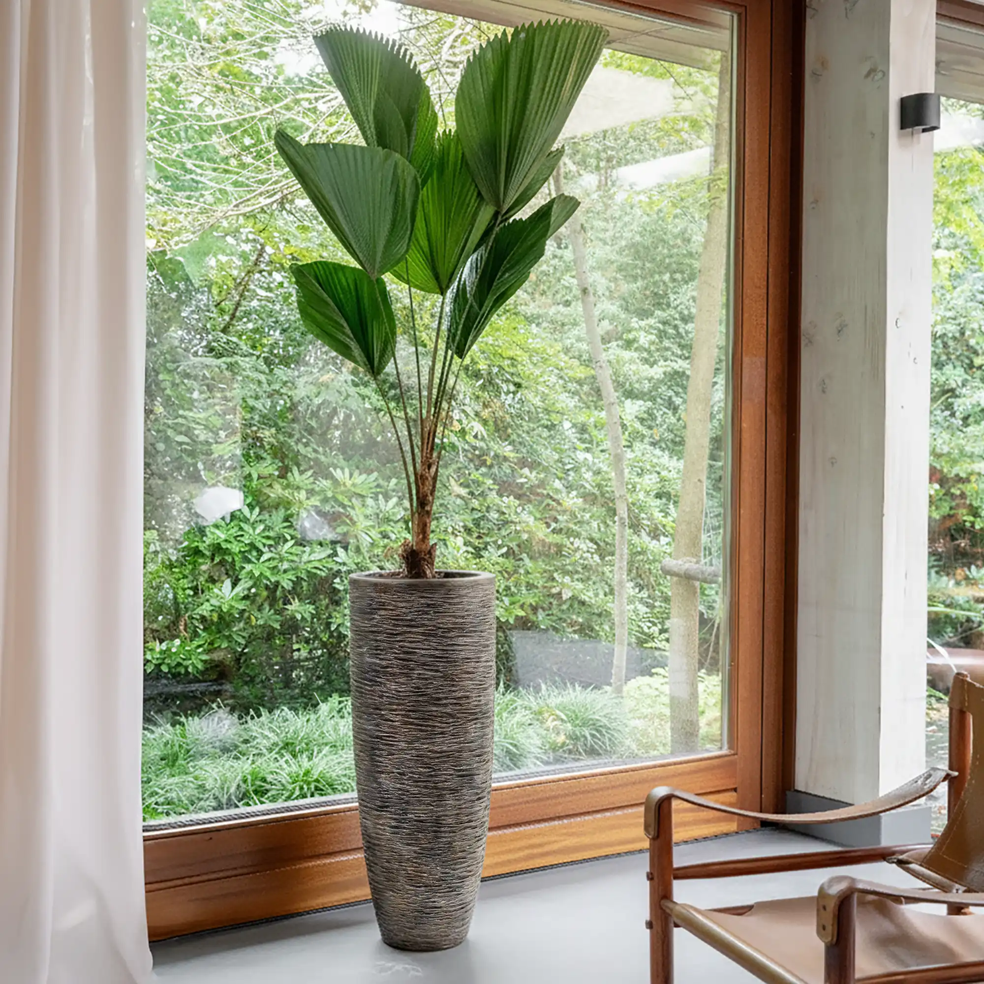 Luxe Lite Universe Wrinkle Tall Indoor Planter