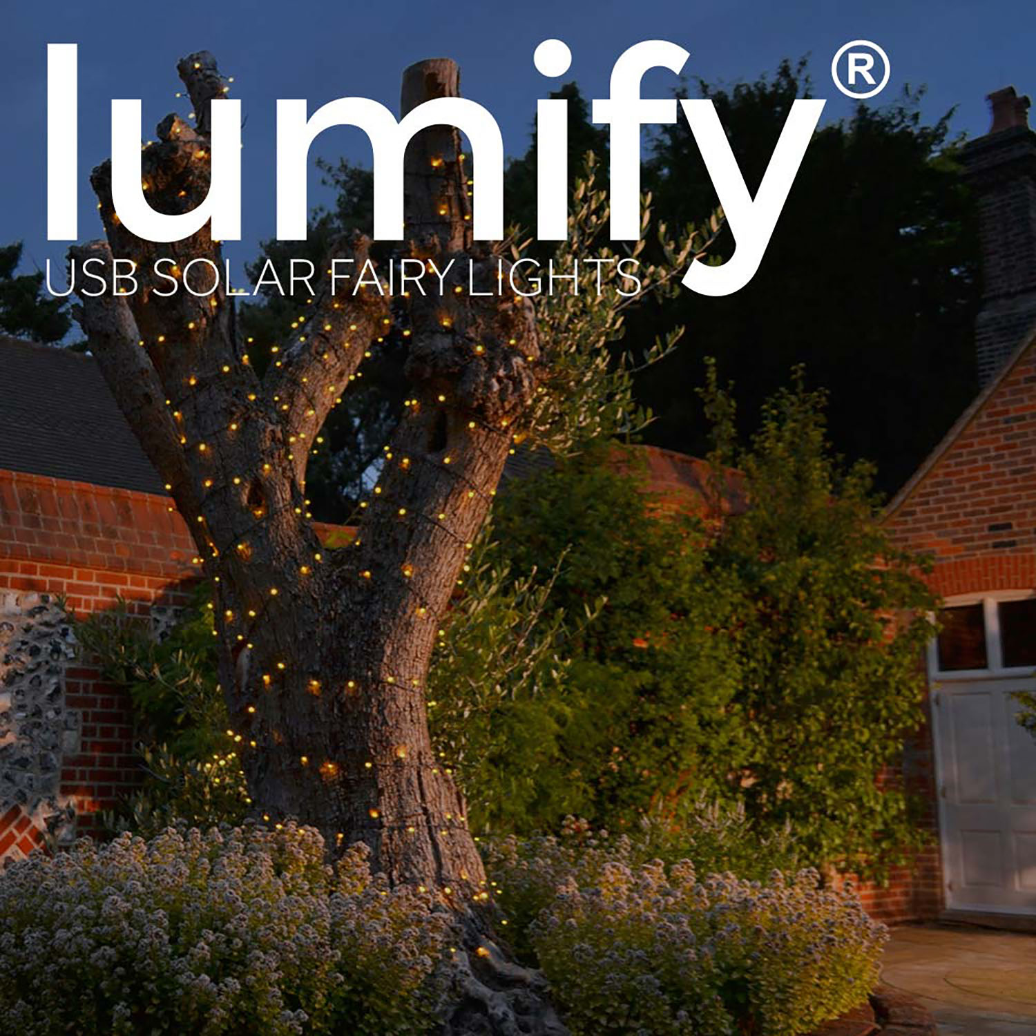 Lumify Premium Solar Outdoor Garland with Lights