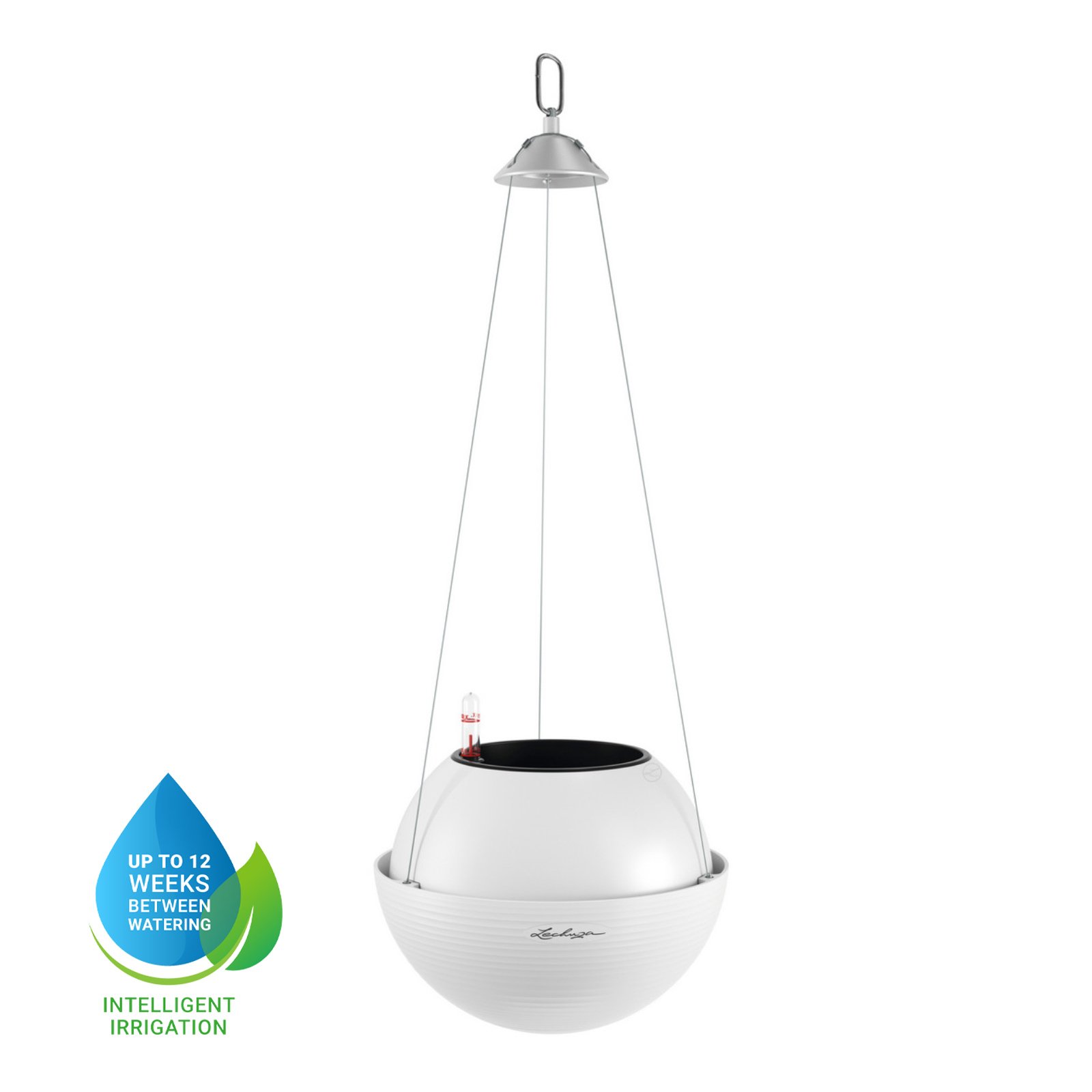 LECHUZA BOLA Color Round Poly Resin Self-watering Planter