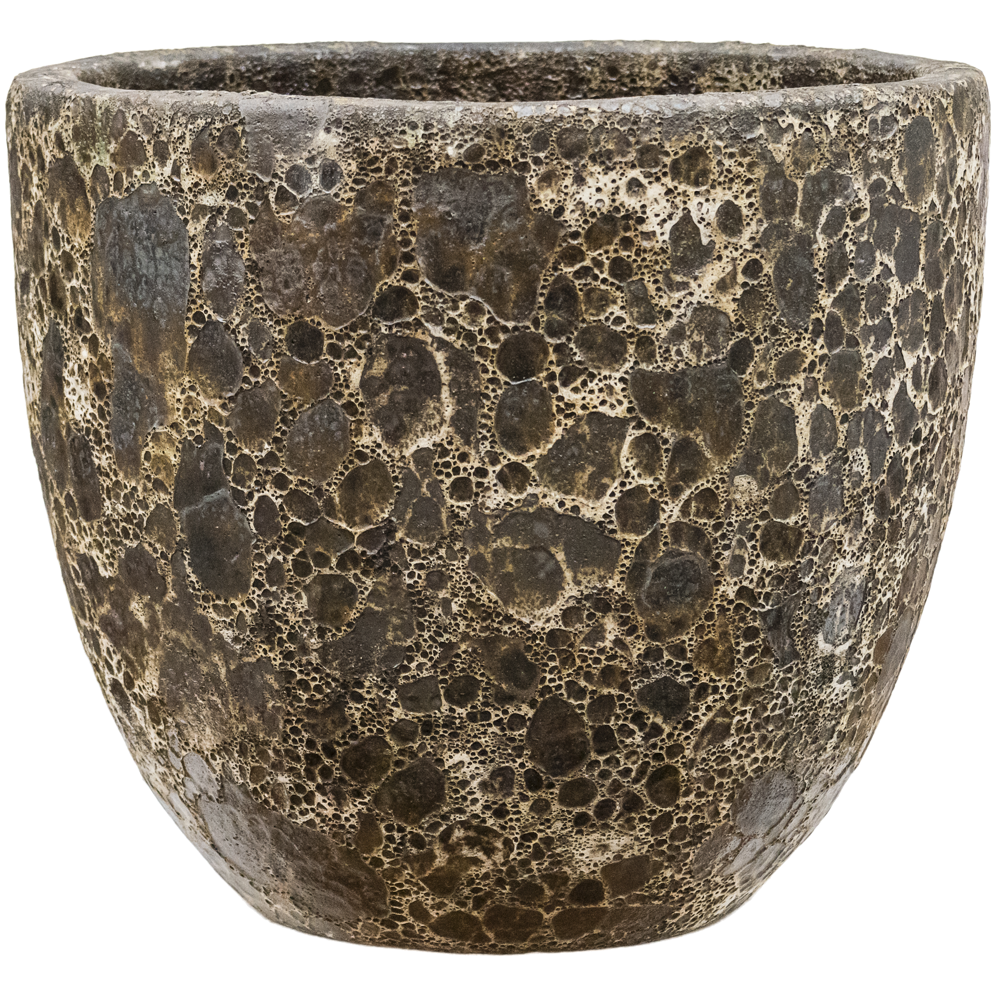 Lava Ceramic Round Planter | Indoor and Outdoor Plant Pot