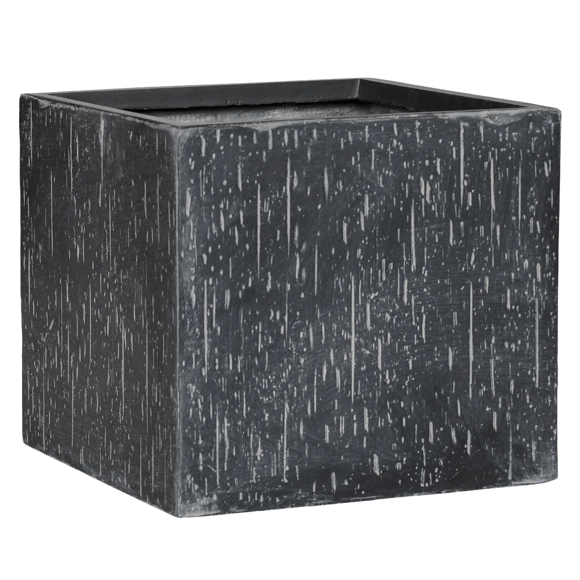 Raindrop Fibreclay Square Planter | Indoor and Outdoor Plant Pot