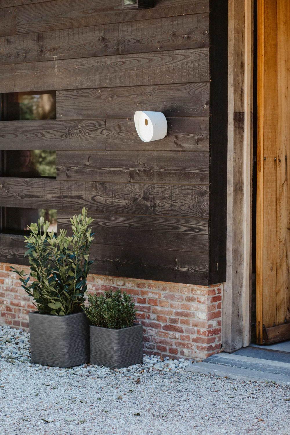 Square Resin Planter by Cadix Capi Tutch Ribbed