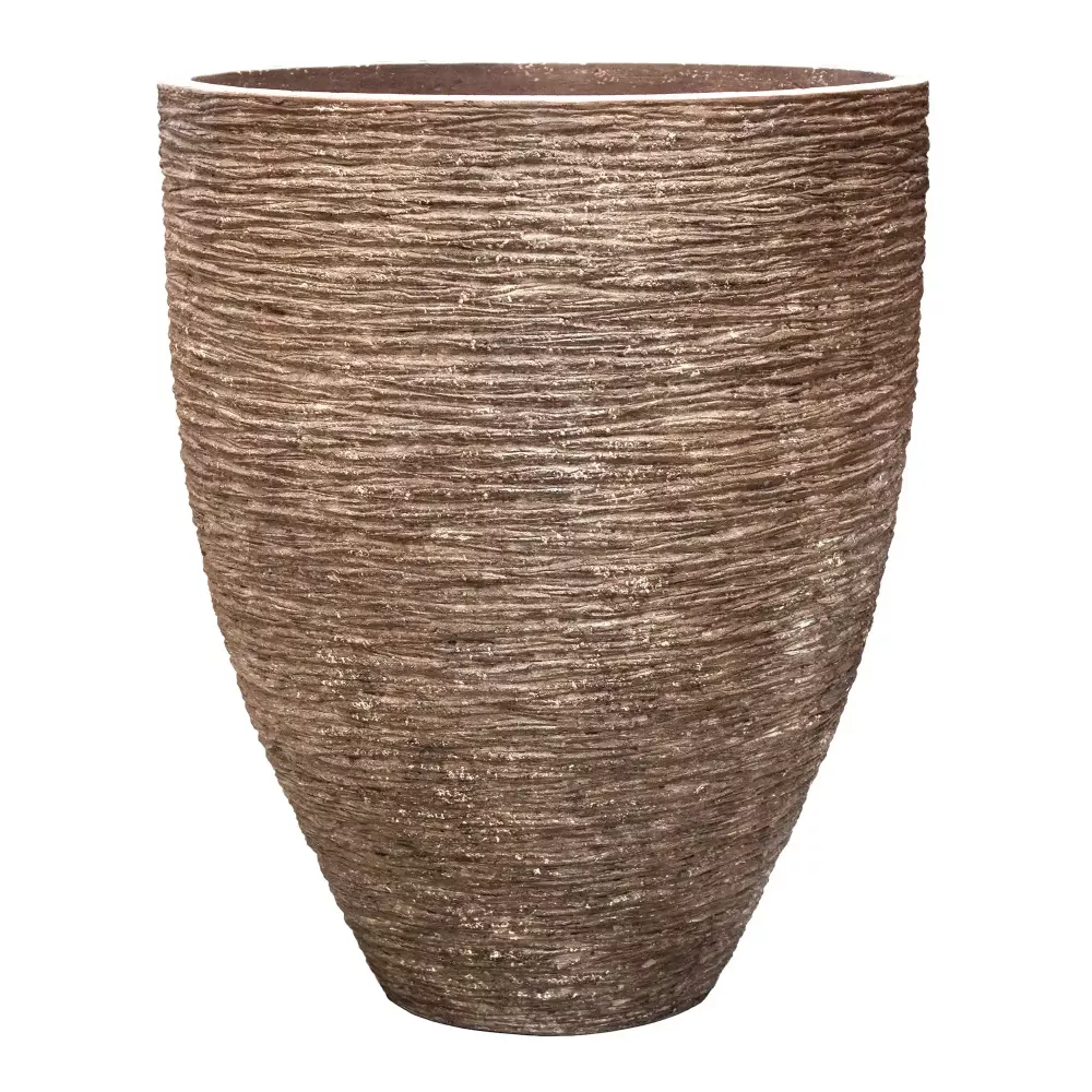 Polystone Coated Khalif Round Indoor Planter