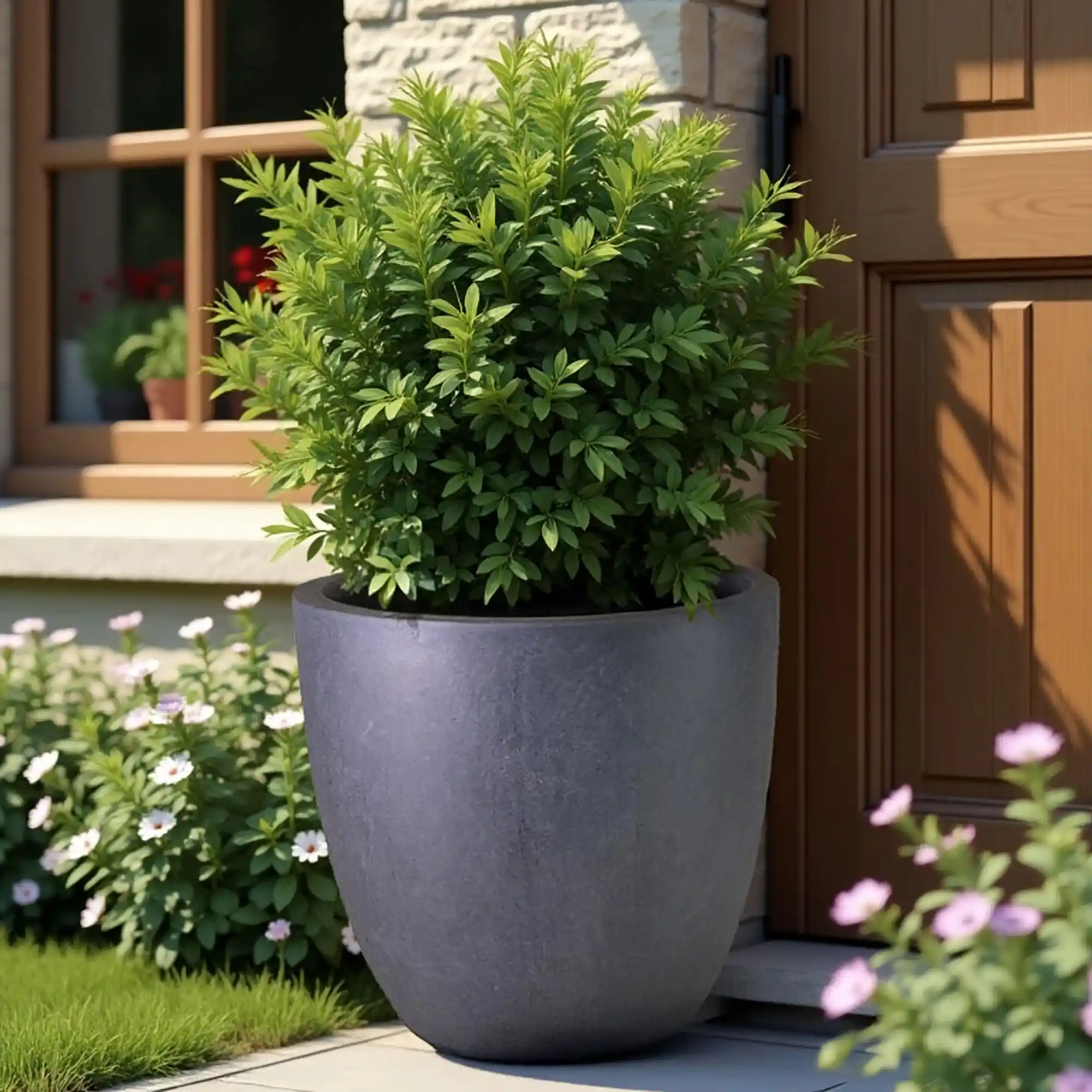 IDEALIST Lite Contemporary Light Concrete Egg Planter