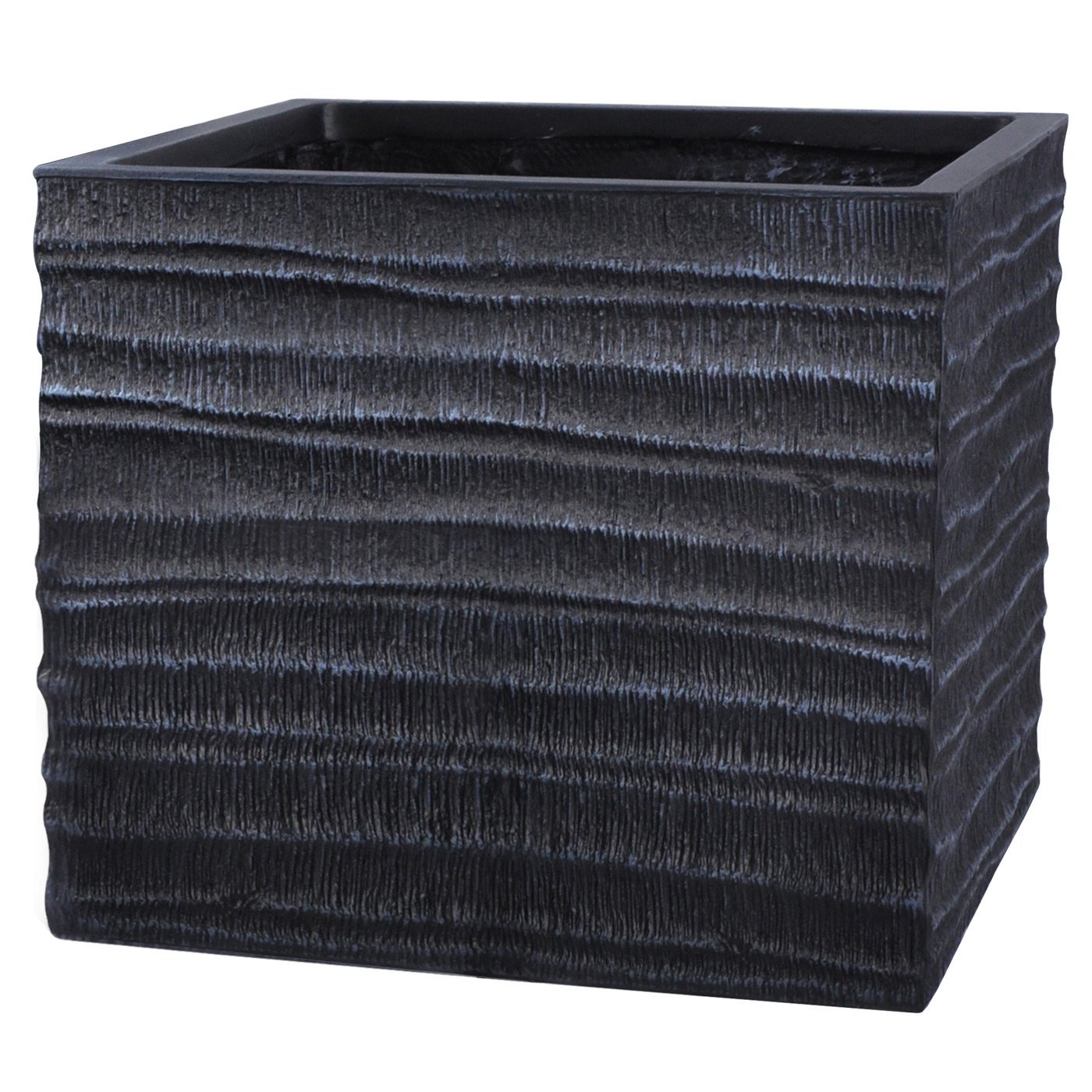 IDEALIST Lite Straw Ribbed Square Outdoor Planter