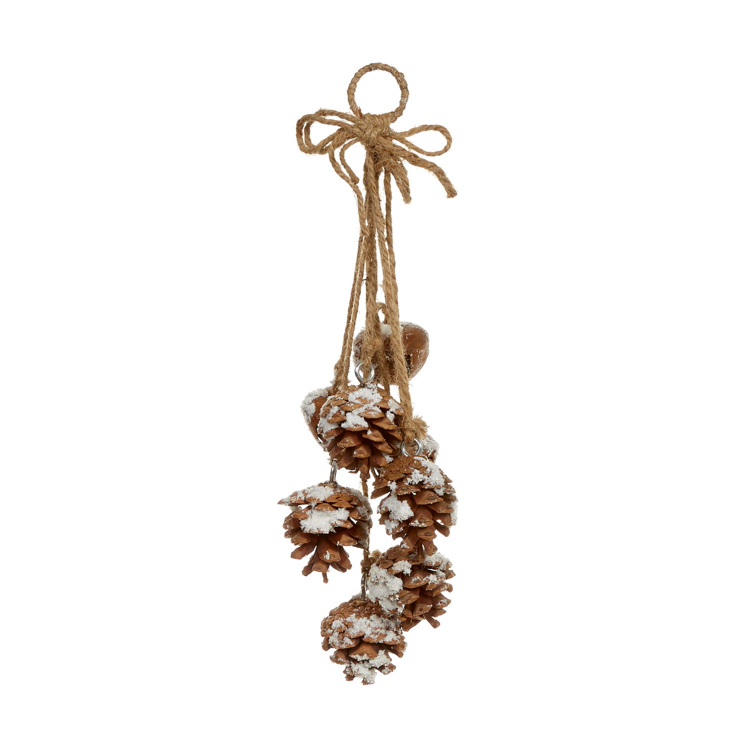 Christmas Home Hanging Decoration Snowy Pine Cone Cluster Hanger