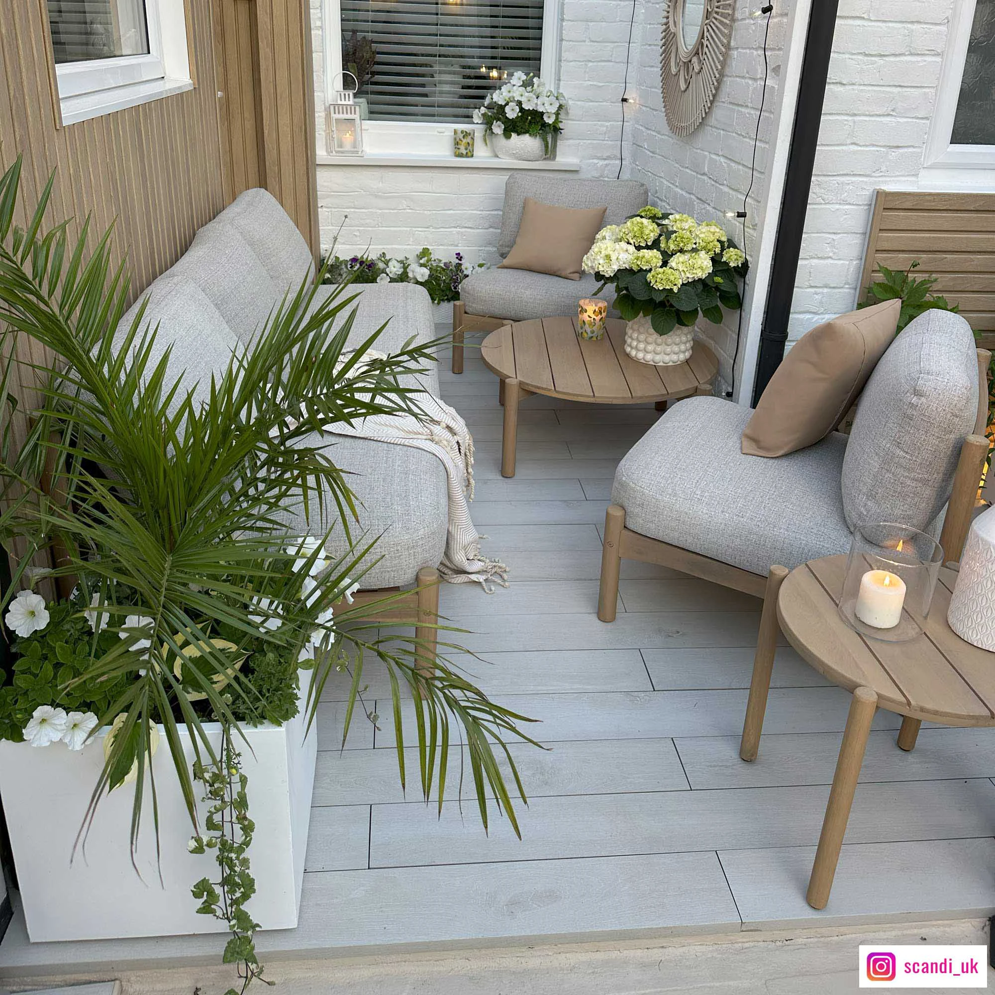 IDEALIST Lite Square Box Contemporary Light Concrete Planter