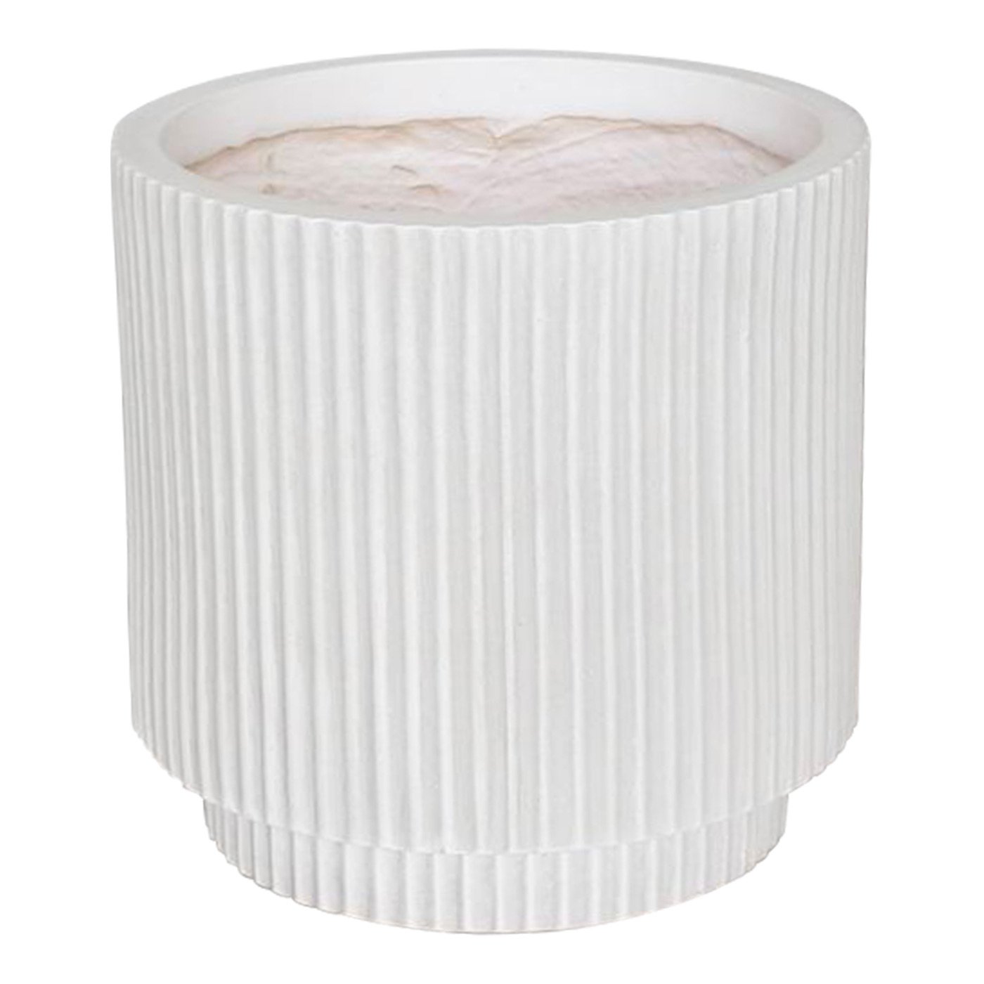 IDEALIST Lite Vertical Ribbed Cylinder Outdoor Planter