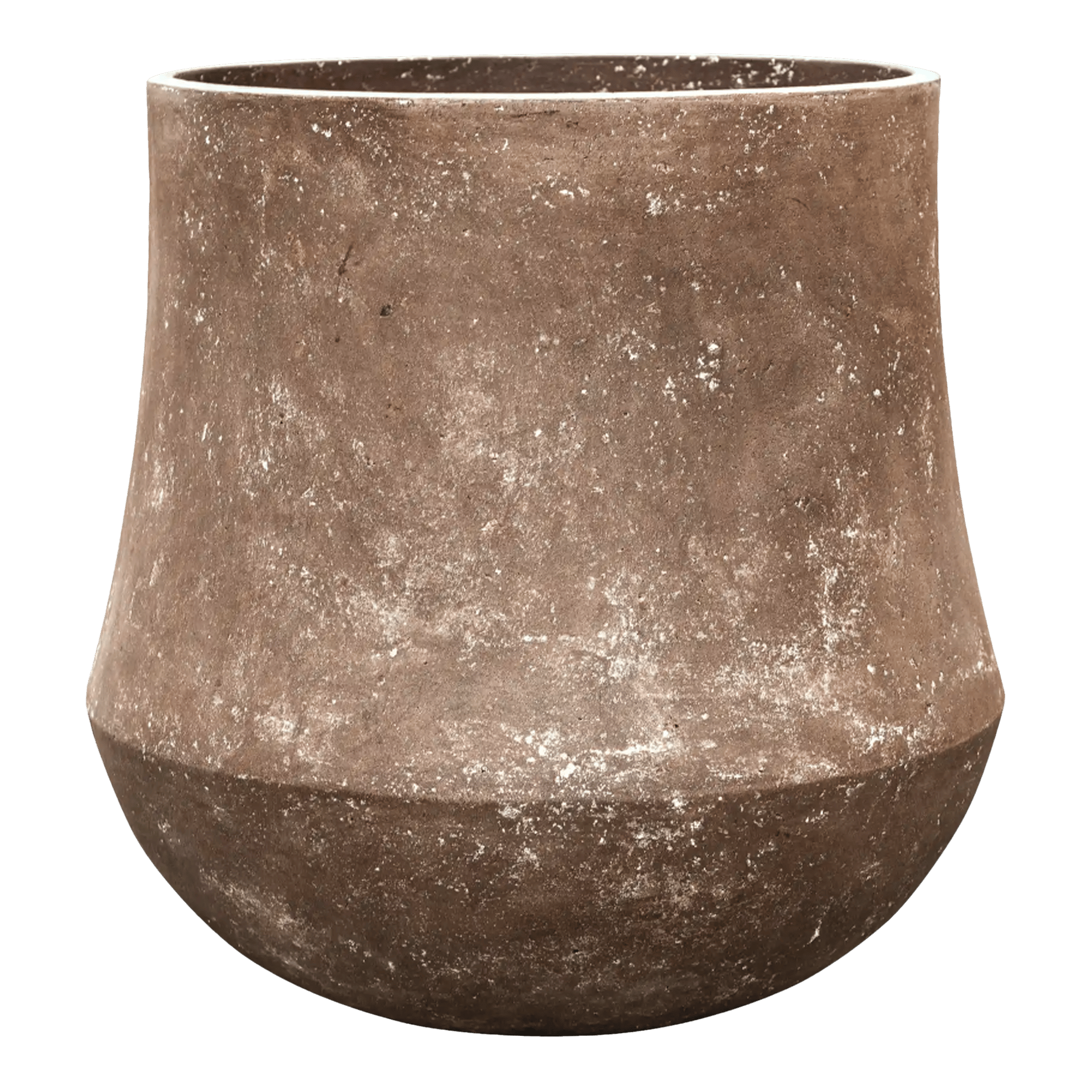 Polystone Planter | Tapered Round Indoor and Outdoor Plant Pot 