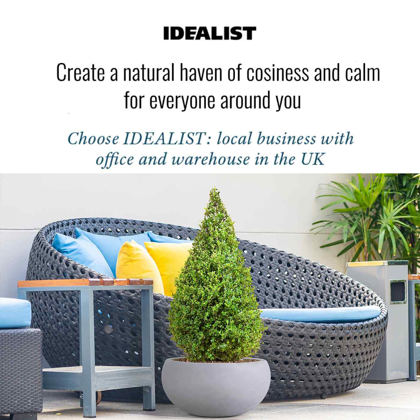 IDEALIST Lite Classic Smooth Bowl Outdoor Planter