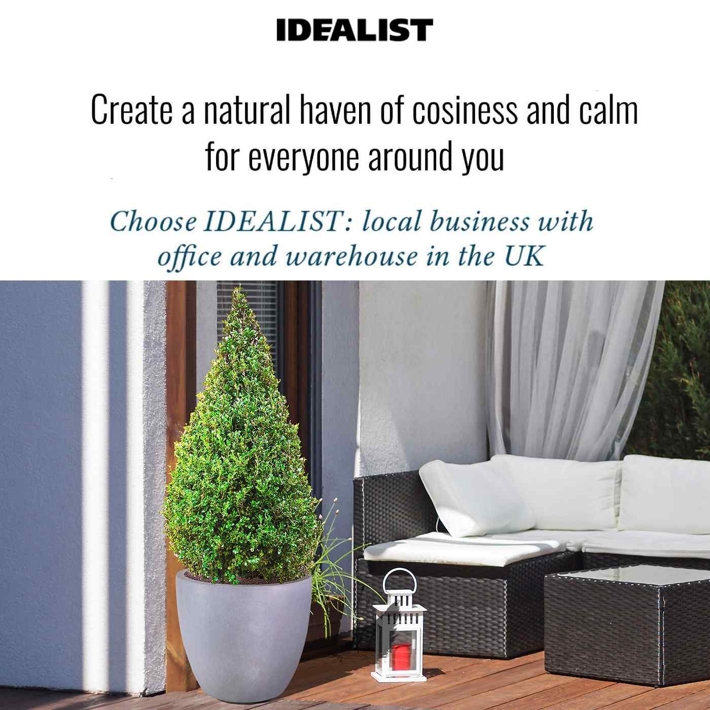 IDEALIST Lite Contemporary Light Concrete Egg Planter