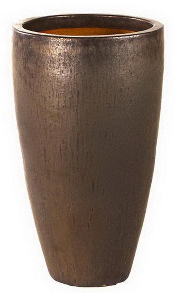 Ceramic Round Tall Matte Planter Pot In/Out