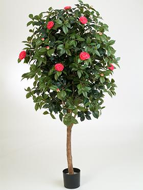 Camellia on Trunks Artificial Tree Plant