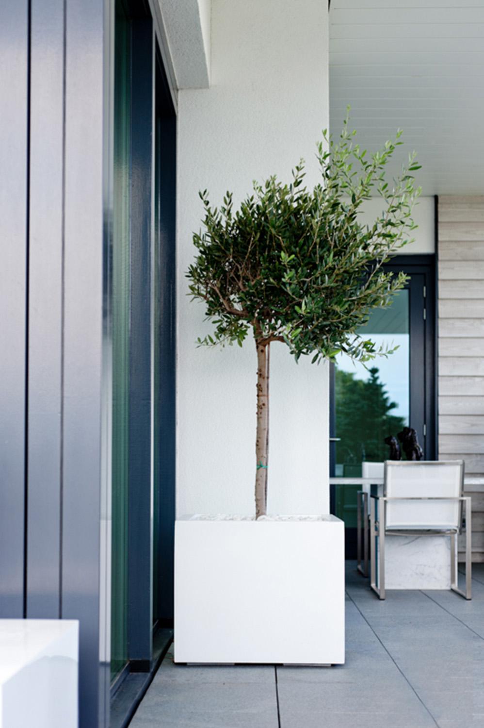 Square Fiberstone Planter by Idealist Premium BLOCK Glossy