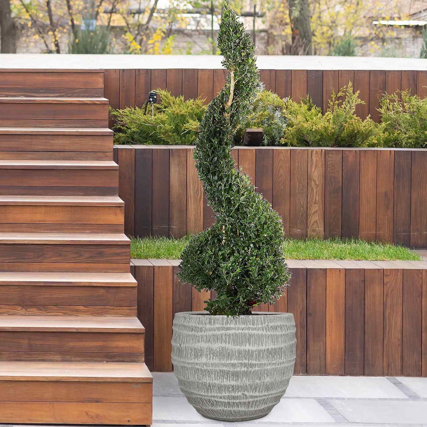 IDEALIST Lite Straw Plaited Style Ball Planter