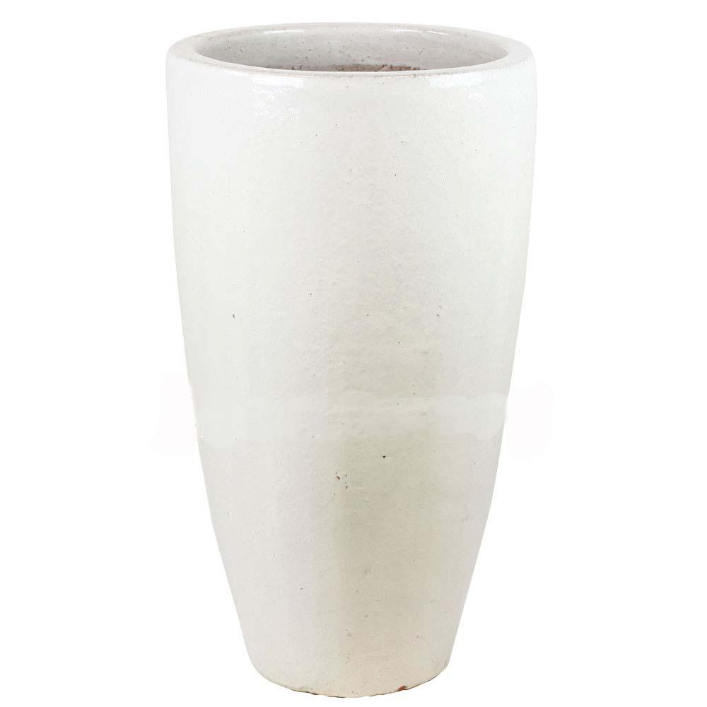 Ceramic Round Tall Matte Planter Pot In/Out