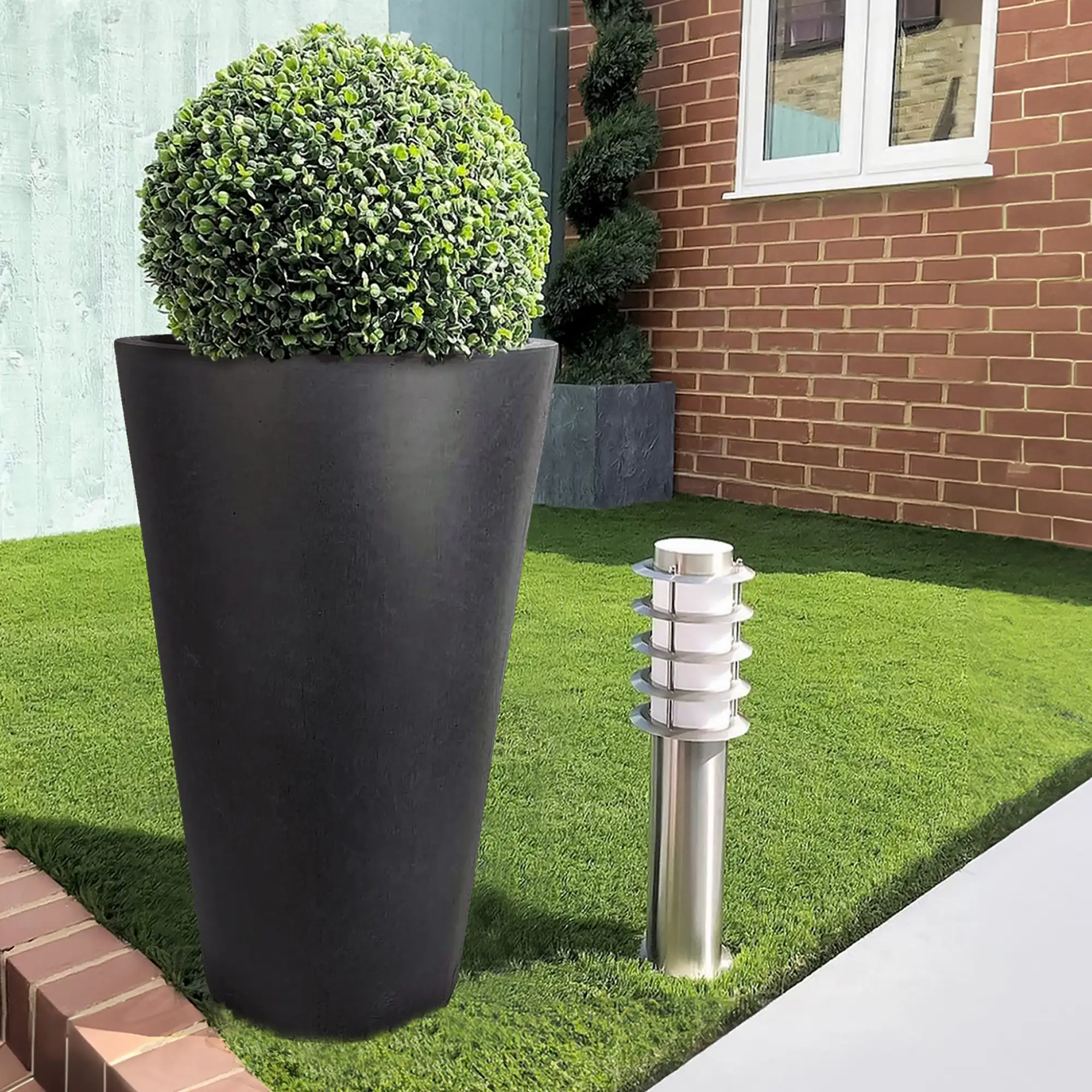 IDEALIST Lite Contemporary Round Light Concrete Planter