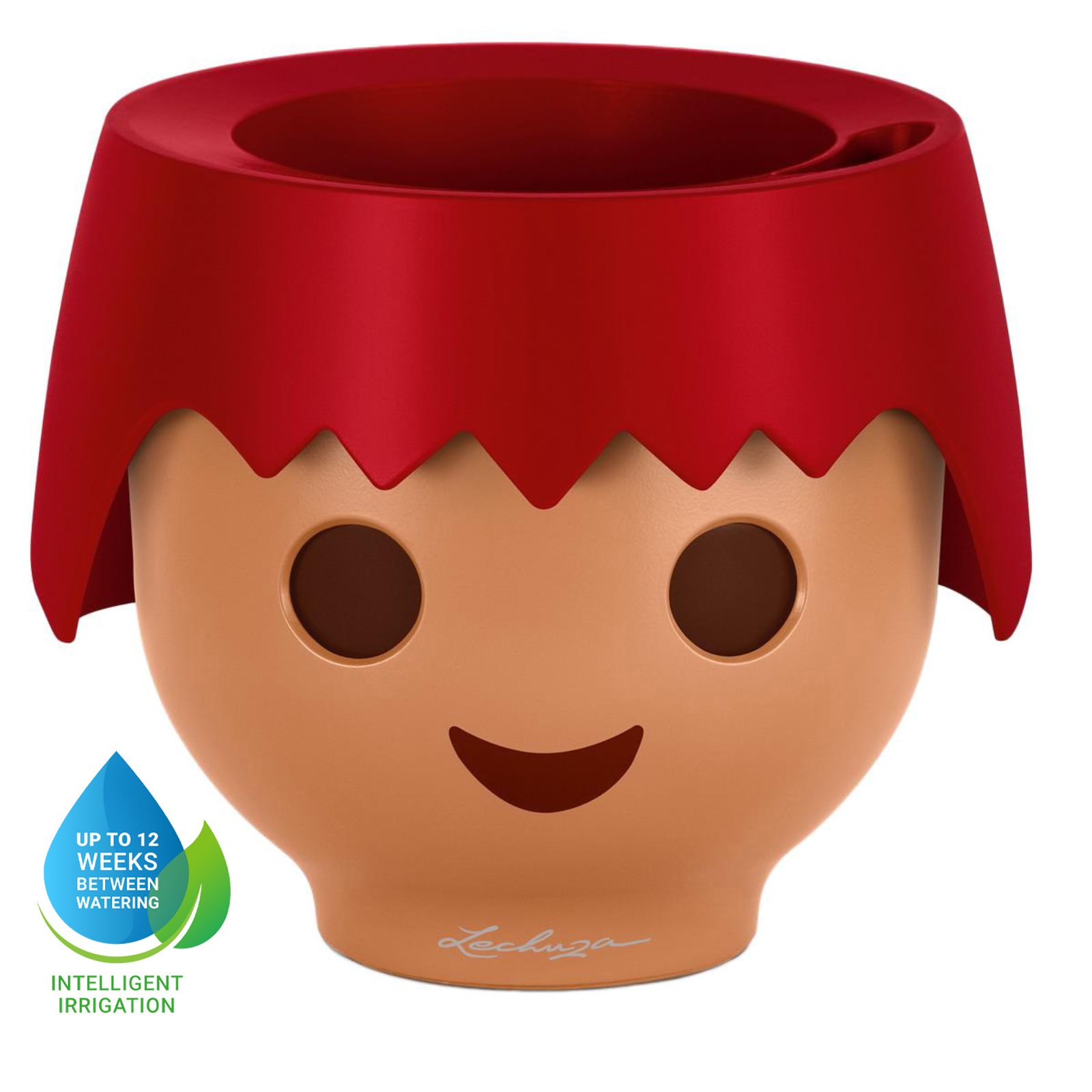 LECHUZA OJO Round Poly Resin Indoor Self-watering Planter