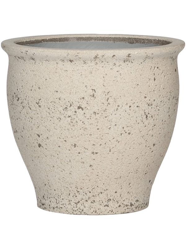 Poseidon (Dia) 26cm Planter | Chalk White Ficonstone Round Indoor and  Outdoor Plant Pot W42 H38 cm with Inner Top D26 cm, 30L - from 120.59 |  Getpotted.com