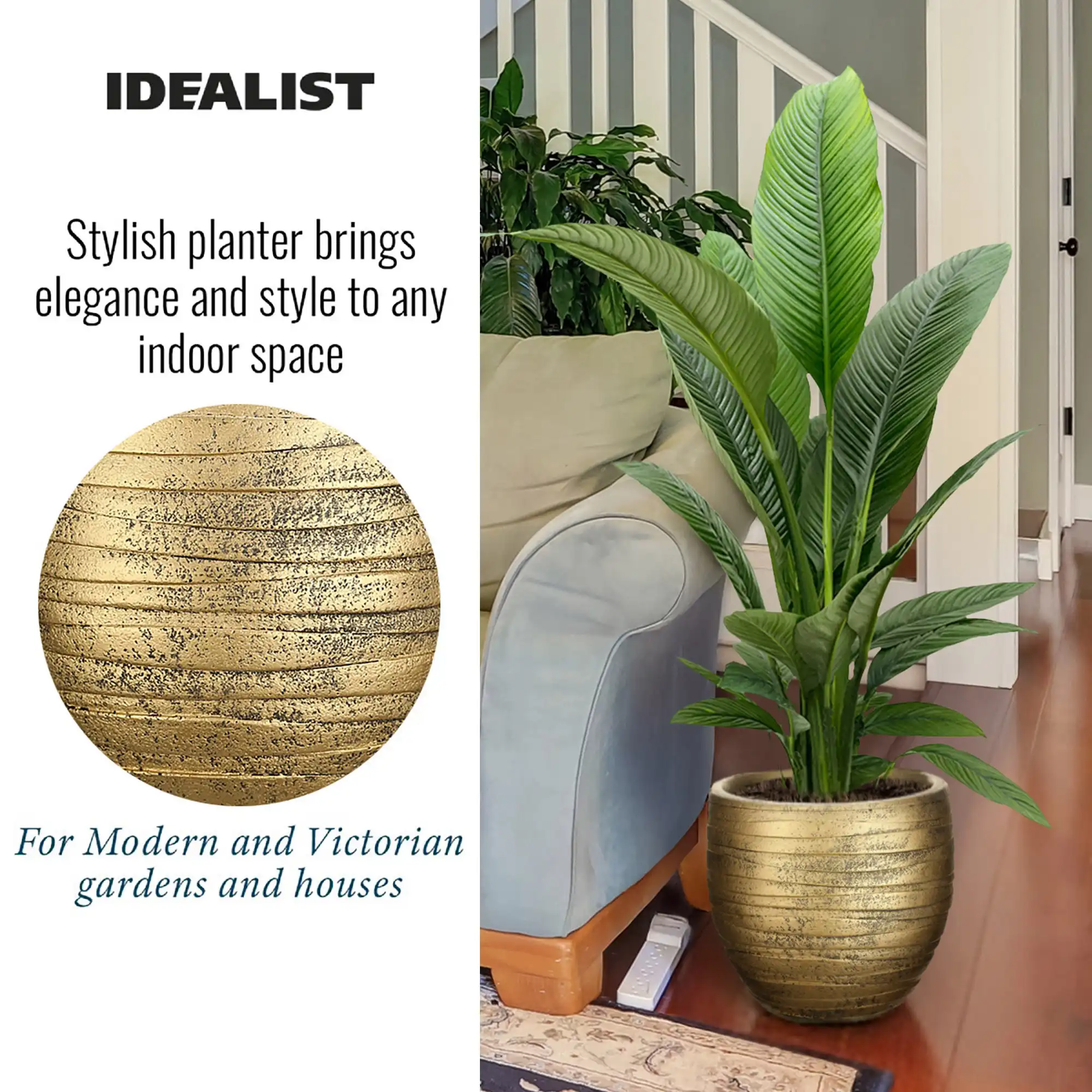 IDEALIST Lite Row Style Round Indoor Planter