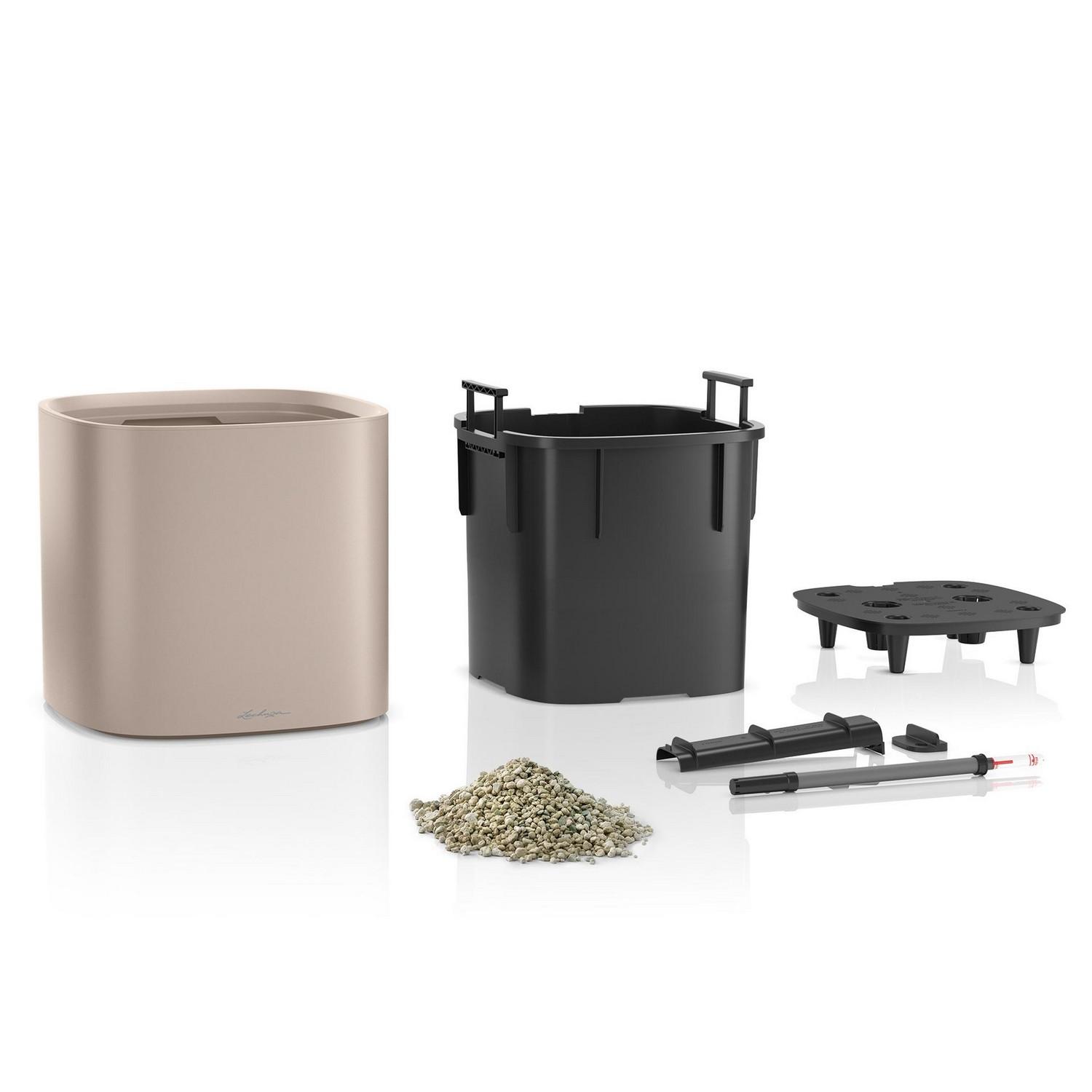 LECHUZA PILA Color Square Poly Resin Self-watering Planter