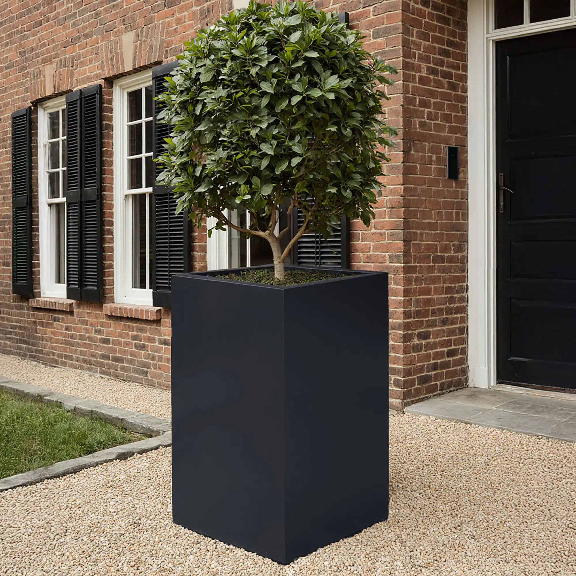 PURE High Cube Outdoor Fiberglass Planter
