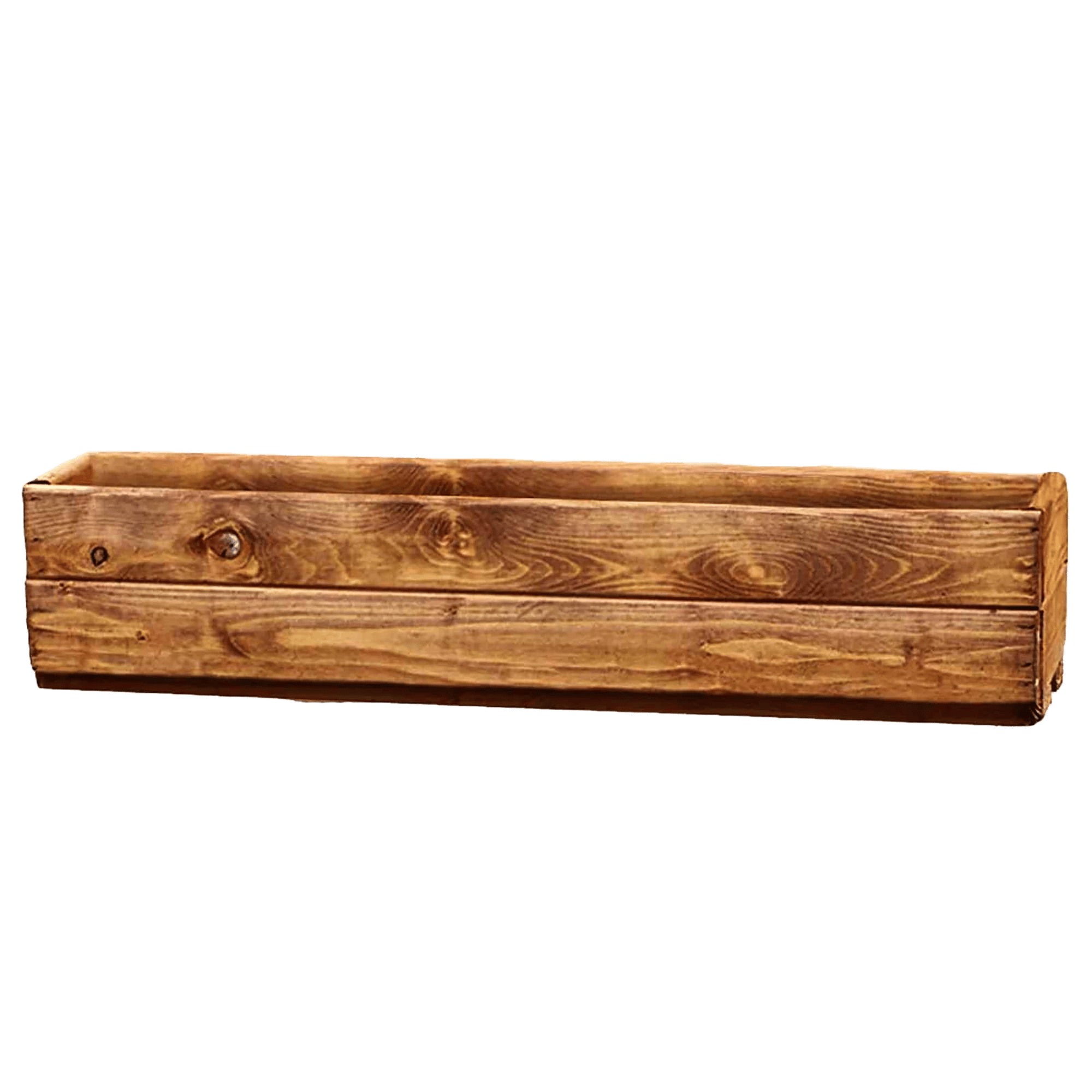 Rustic Scandinavian Redwood Window Box Outdoor Planter Made in UK by HORTICO