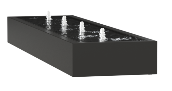 Aluminium Trough Fountain Watertable