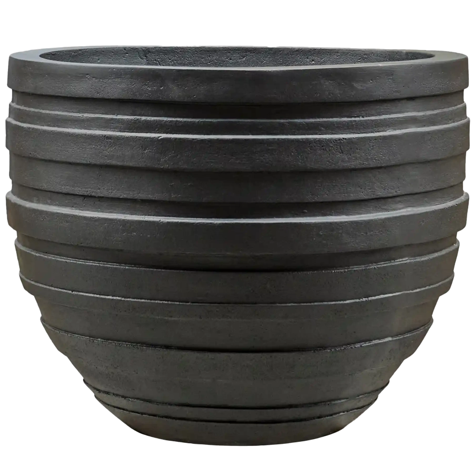 Polystone Ribbed Planter | Indoor and Outdoor Plant Pot