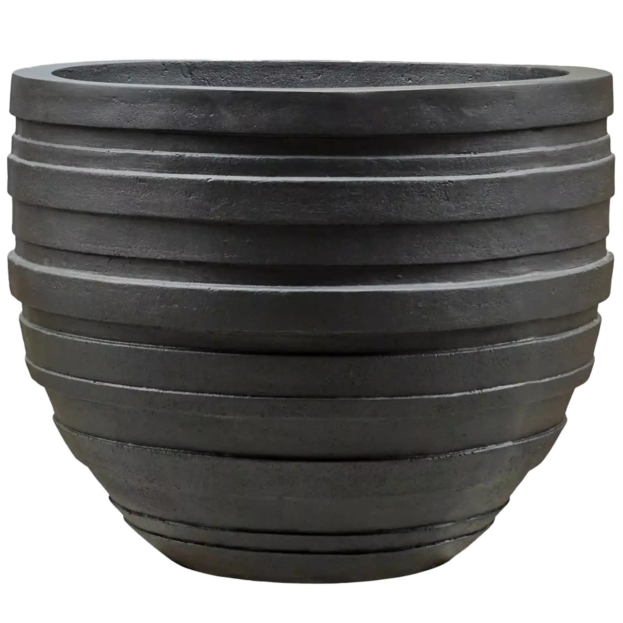 Polystone Ribbed Planter | Indoor and Outdoor Plant Pot