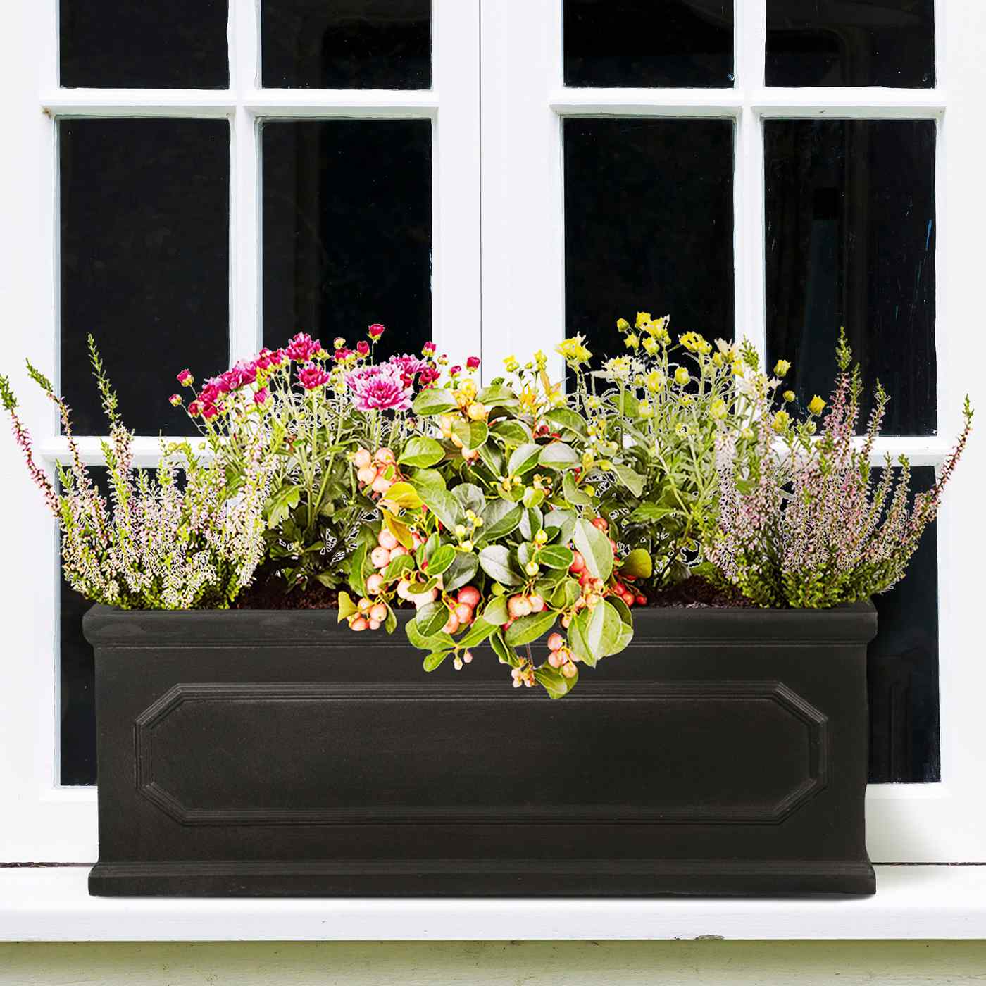 IDEALIST Lite Faux Lead Chelsea Light Concrete Through Planter