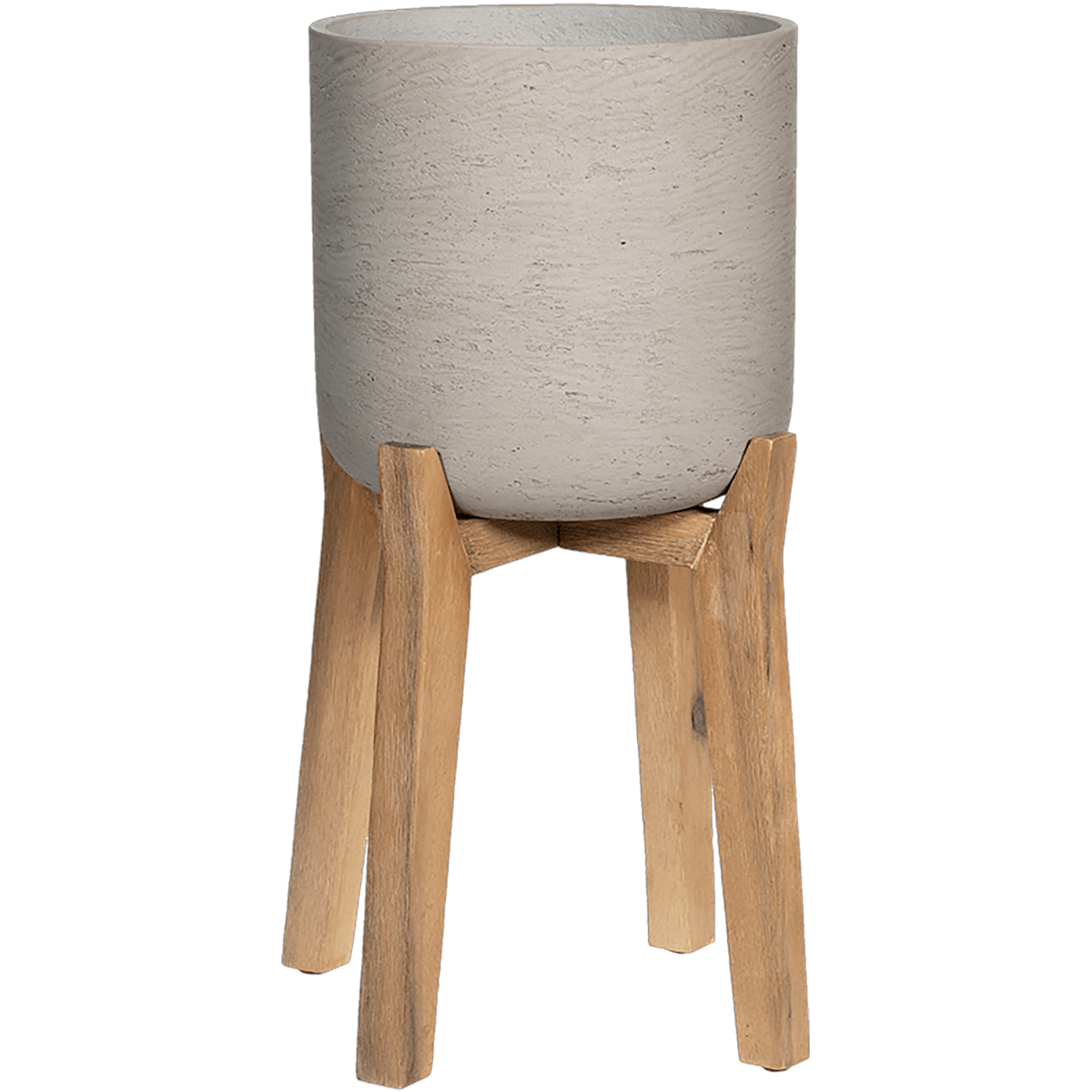 Rough Fibreclay Planter | Indoor and Outdoor Plant Pot with Feet